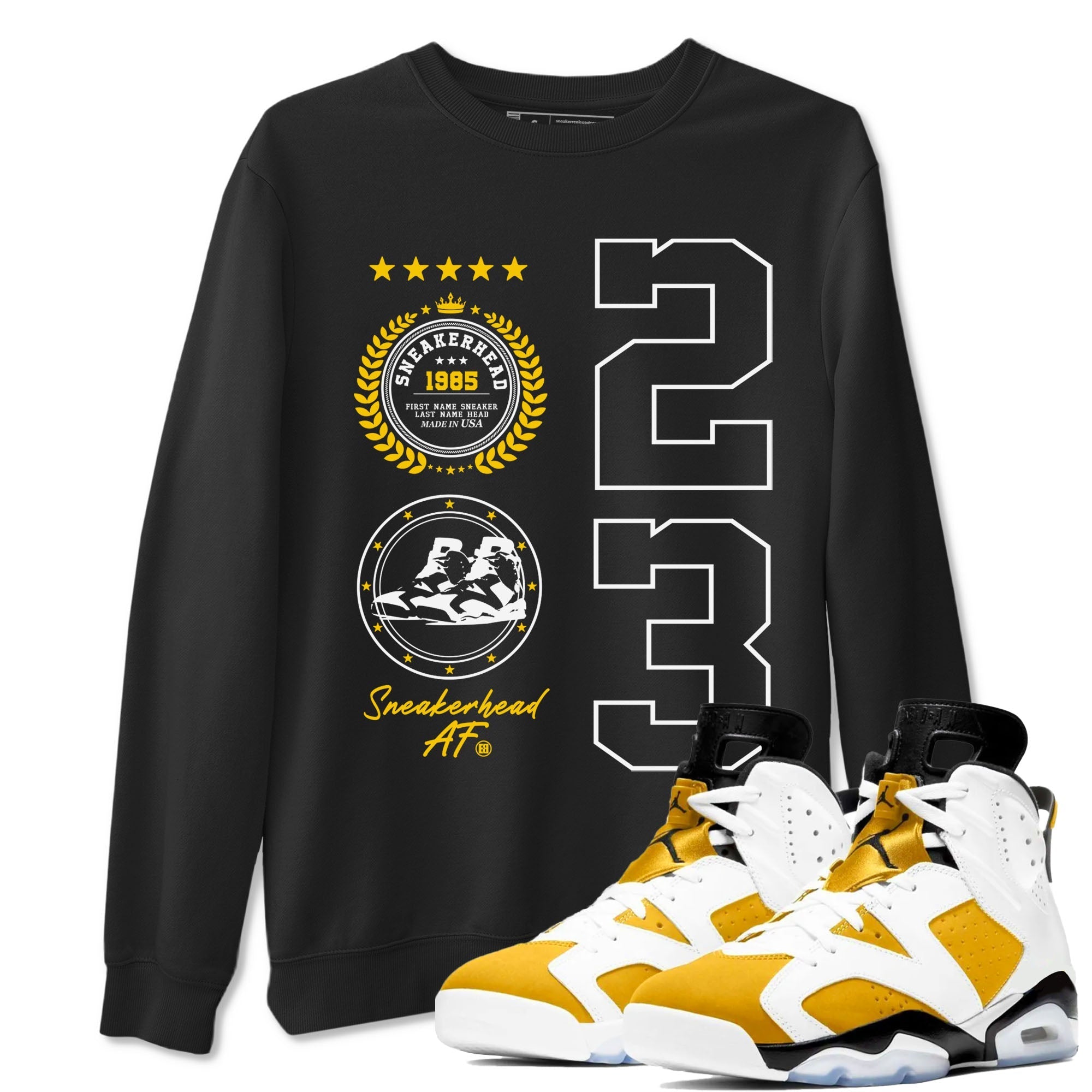 snkmatch Emblem snkmatch Tees - Air Jordan 6 Yellow Ochre