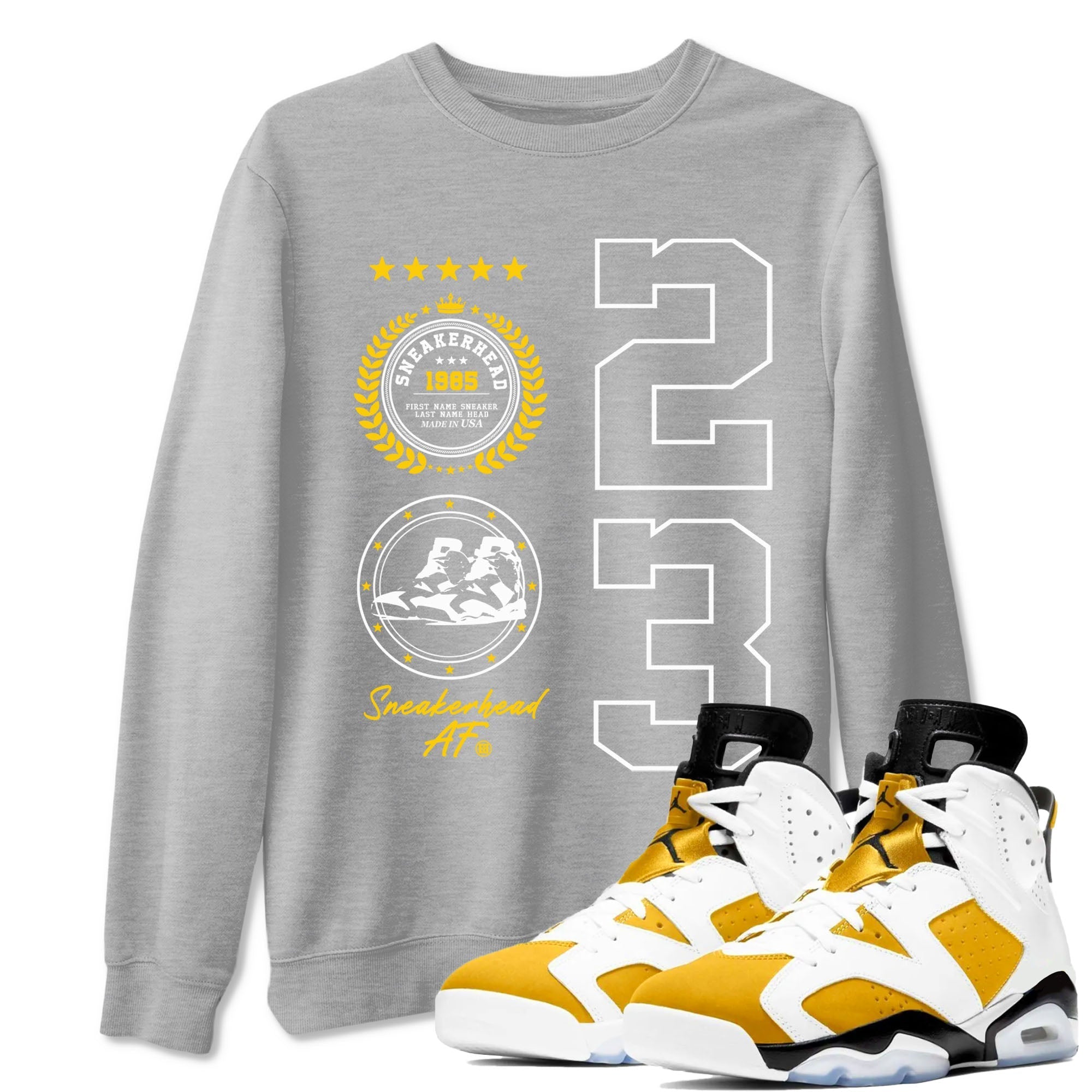 snkmatch Emblem snkmatch Tees - Air Jordan 6 Yellow Ochre