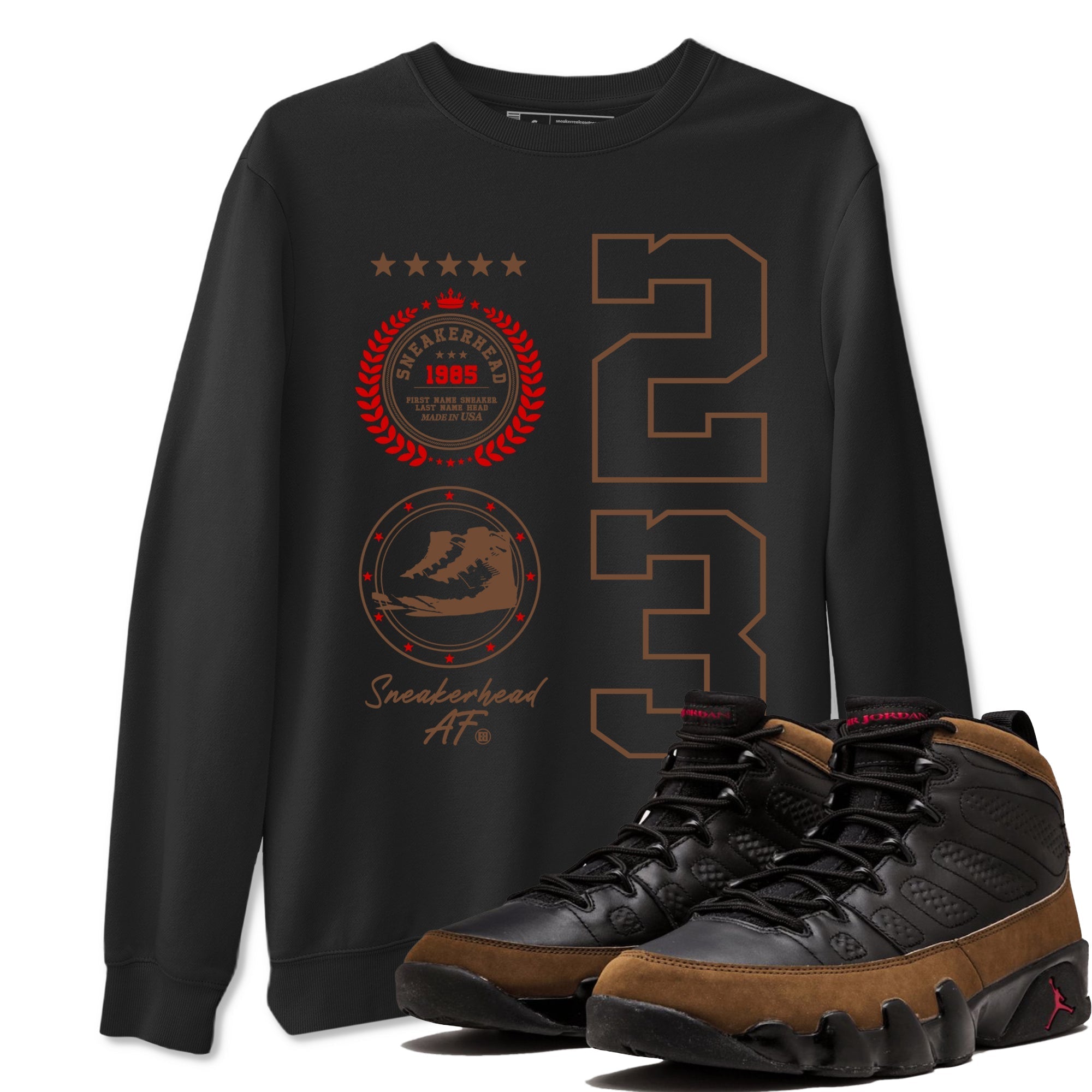 snkmatch Emblem snkmatch Tees - Air Jordan 9 Olive