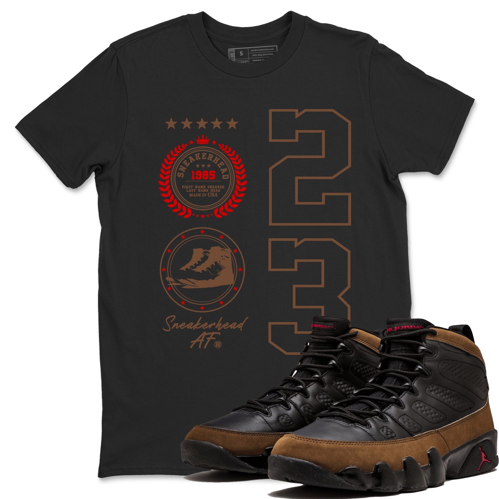 snkmatch Emblem snkmatch Tees - Air Jordan 9 Olive