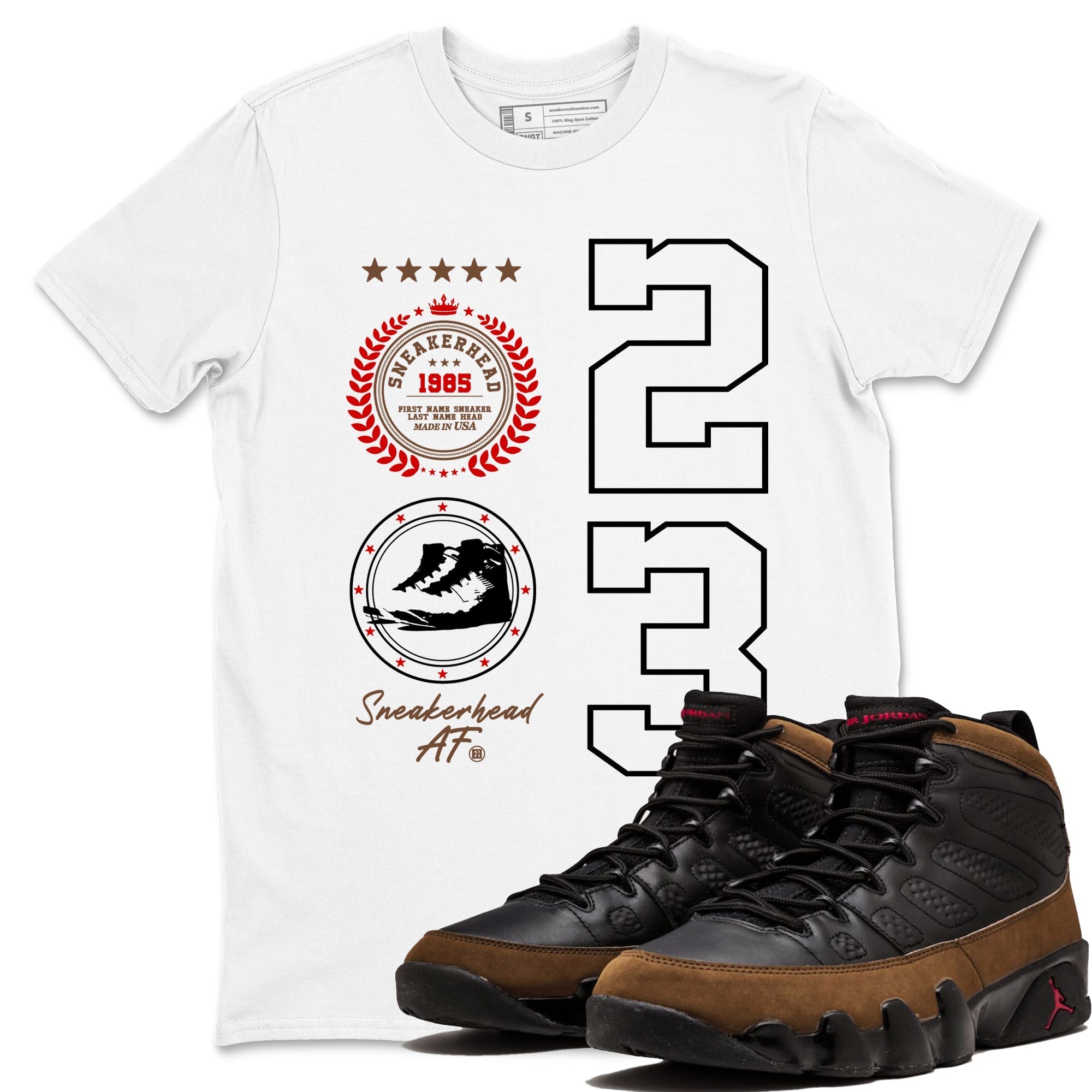 snkmatch Emblem snkmatch Tees - Air Jordan 9 Olive