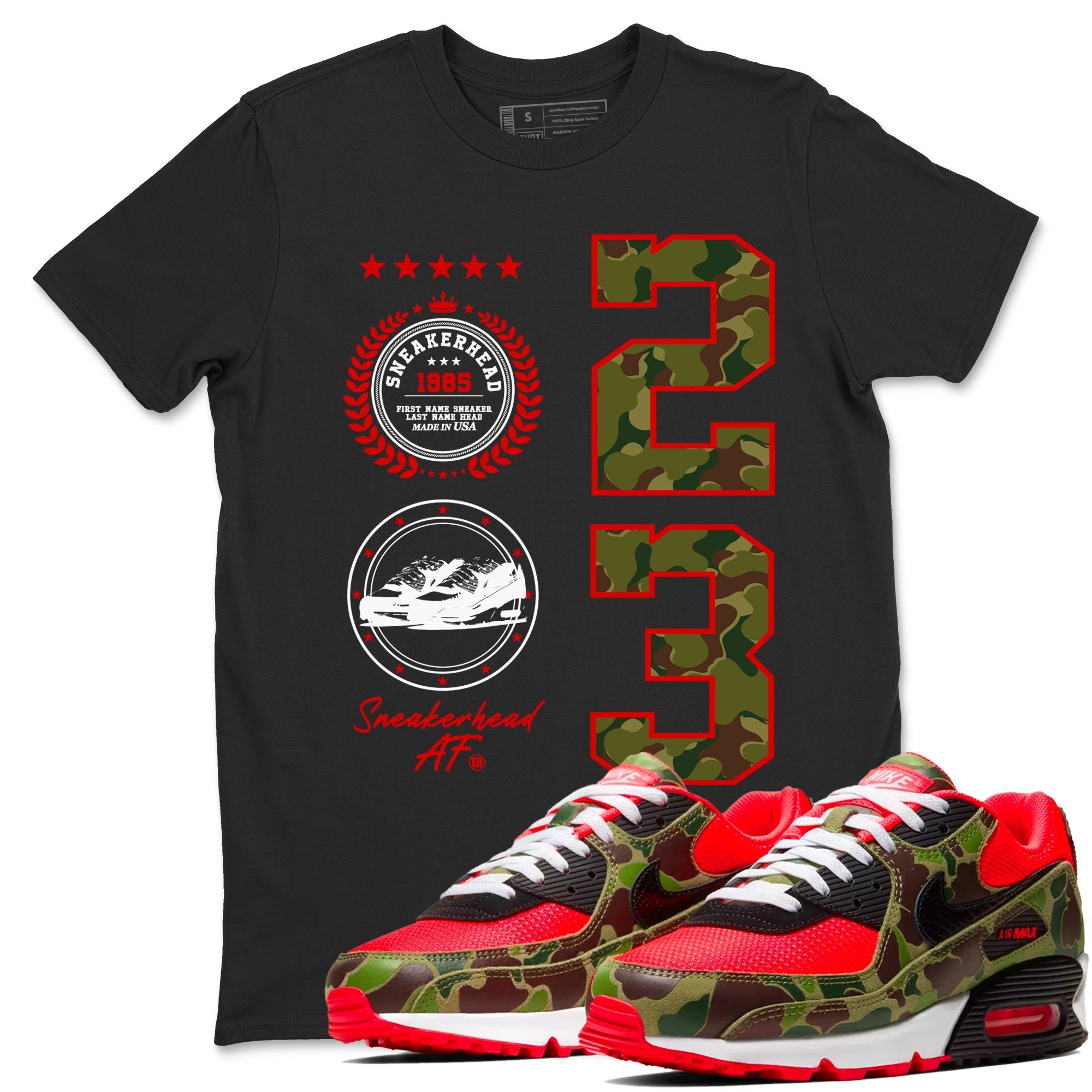 snkmatch Emblem snkmatch Tees - Air Max 90 Reverse Duck Camo