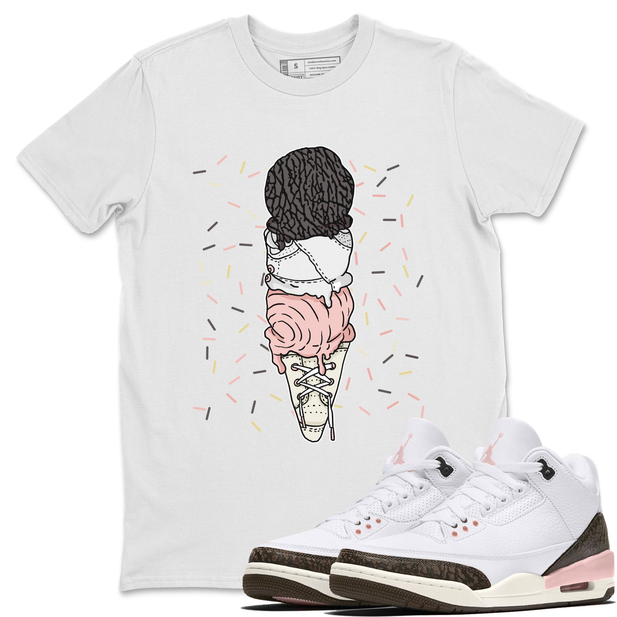snkmatch Flavor Cones Unisex Tops - Air Jordan 3 Atmosphere