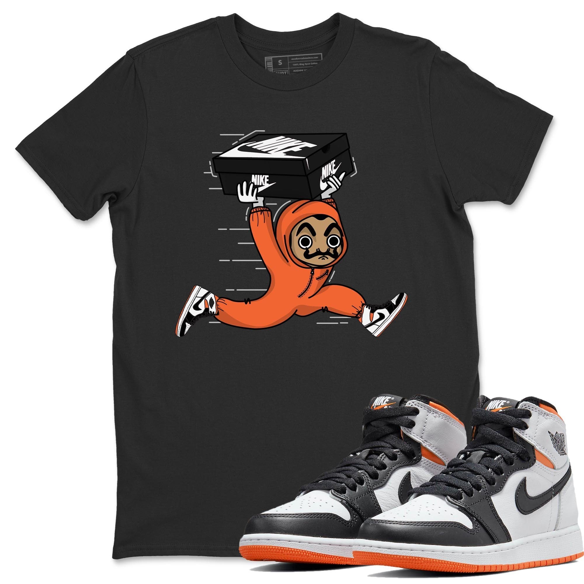 snkmatch Heist Unisex Tops - Air Jordan 1 Electro Orange