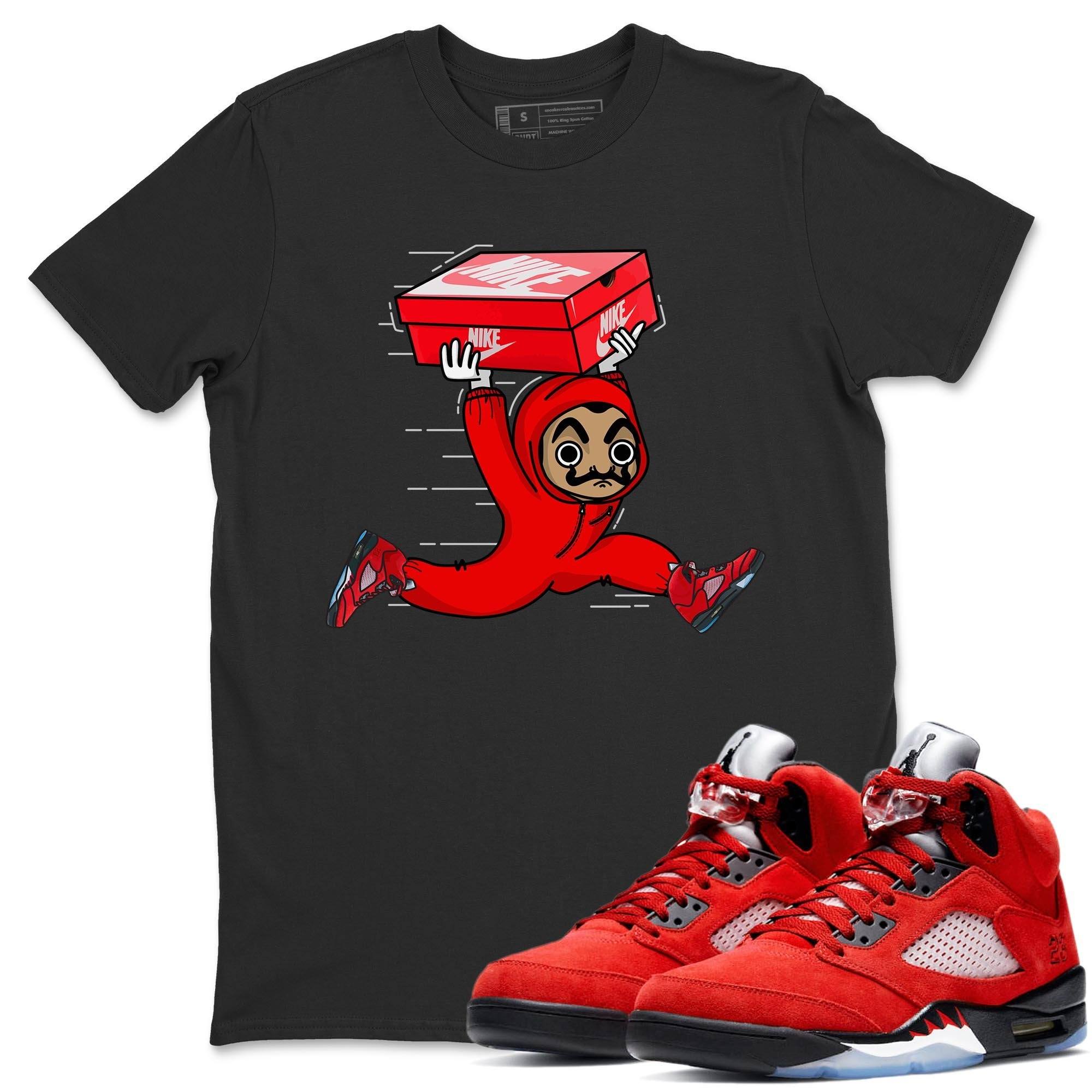 snkmatch Heist Unisex Tops - Air Jordan 5 Raging Bull