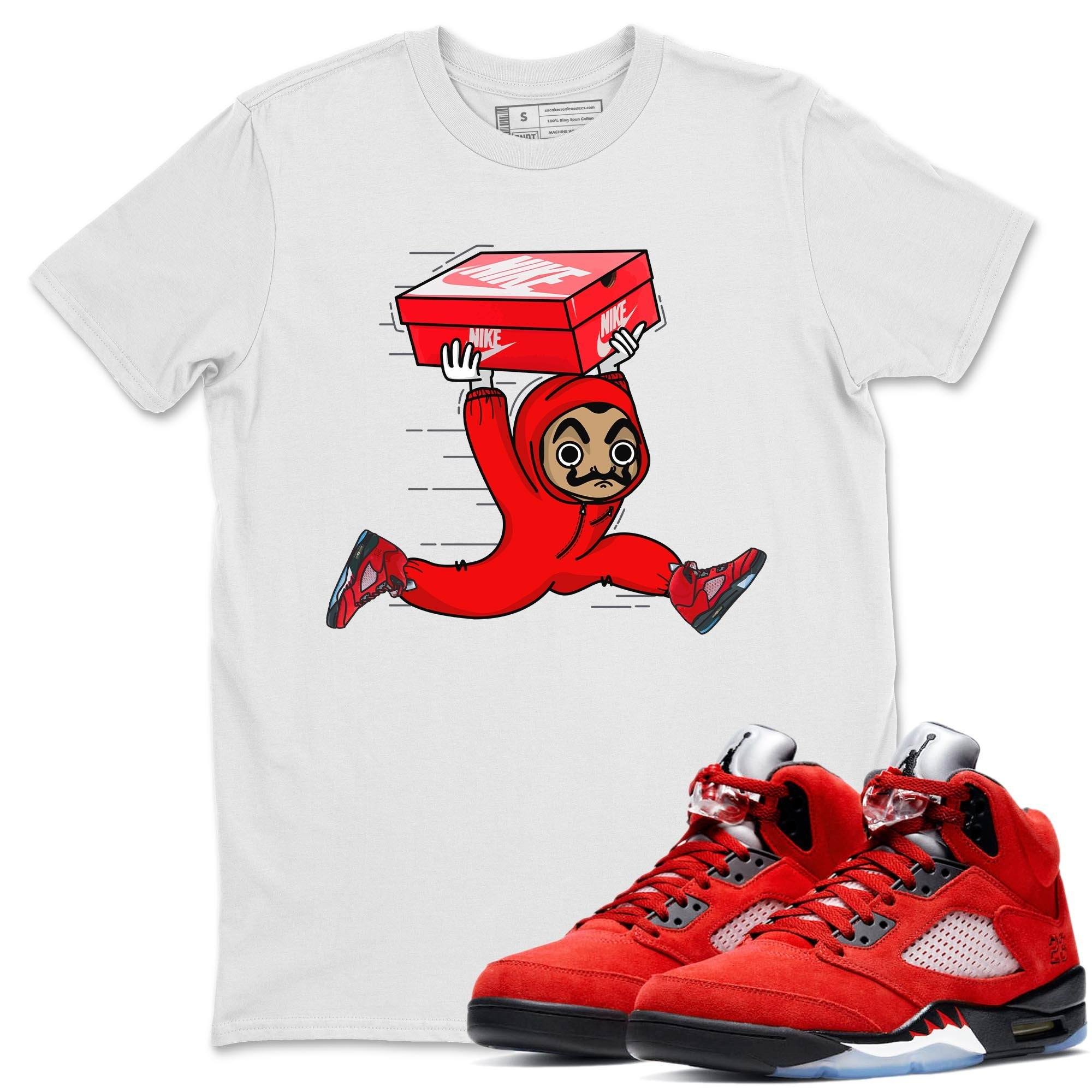 snkmatch Heist Unisex Tops - Air Jordan 5 Raging Bull