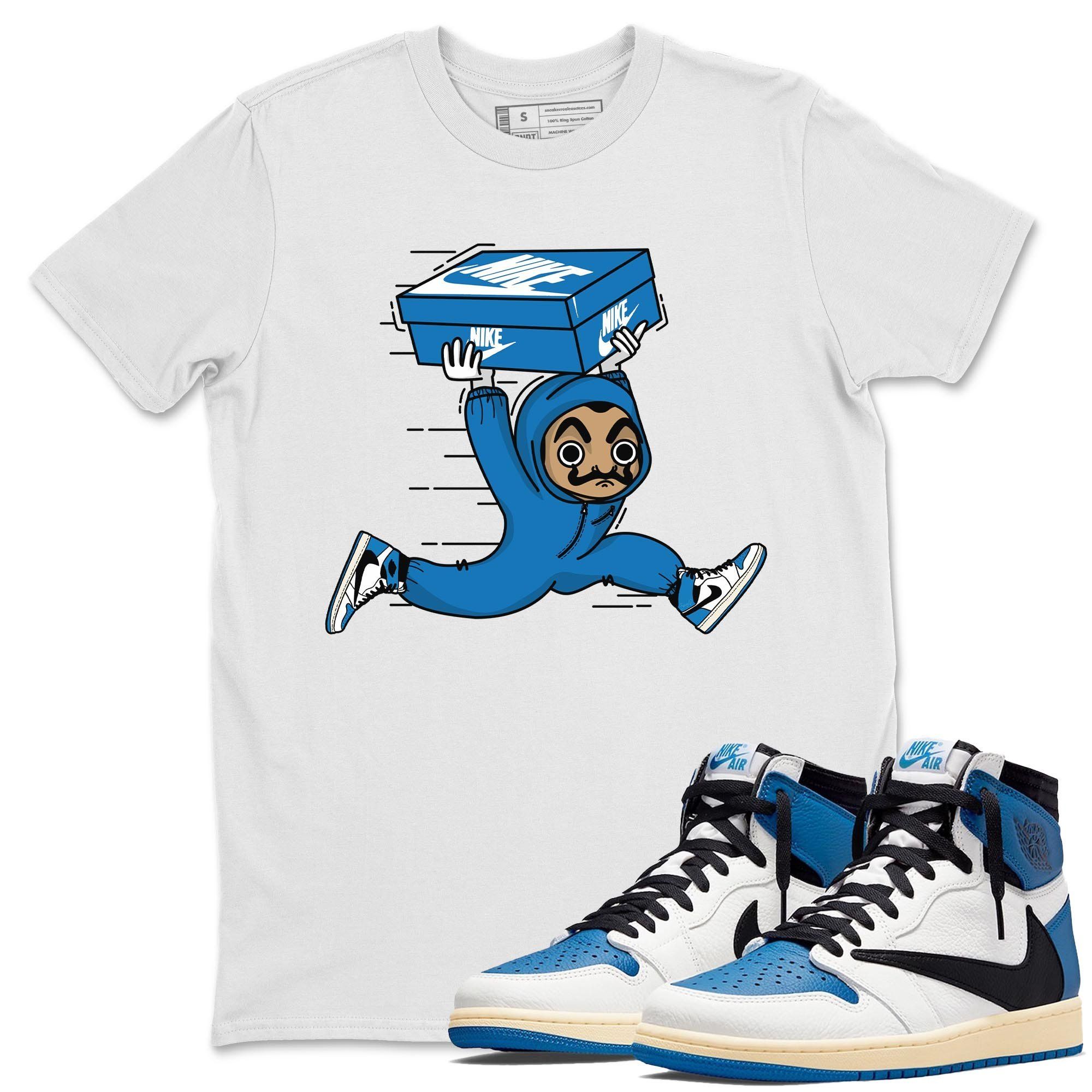 snkmatch Heist Unisex Tops - Air Jordan 1 Travis Scott Fragment