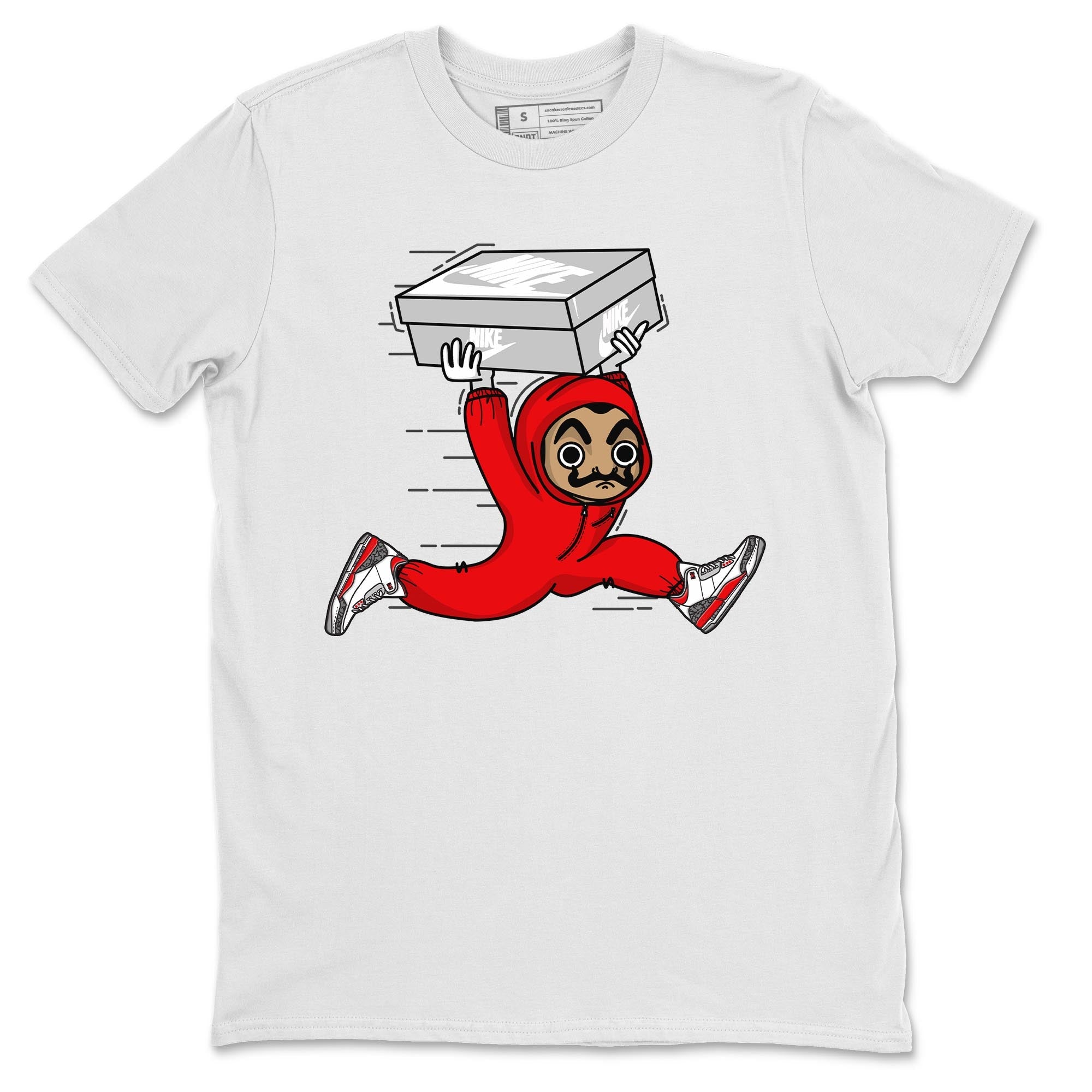 snkmatch Heist Unisex Tops - Air Jordan 3 Fire Red