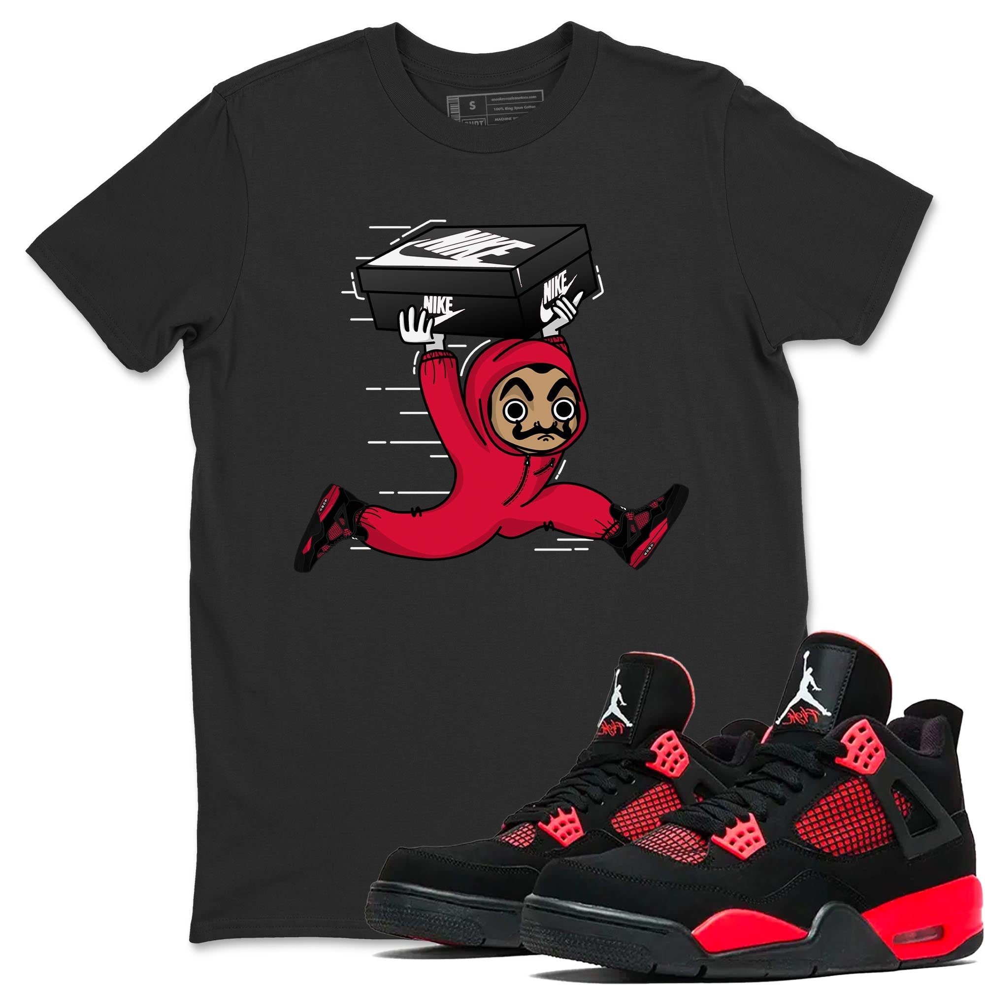 snkmatch Heist Unisex Tops - Air Jordan 4 Red Thunder
