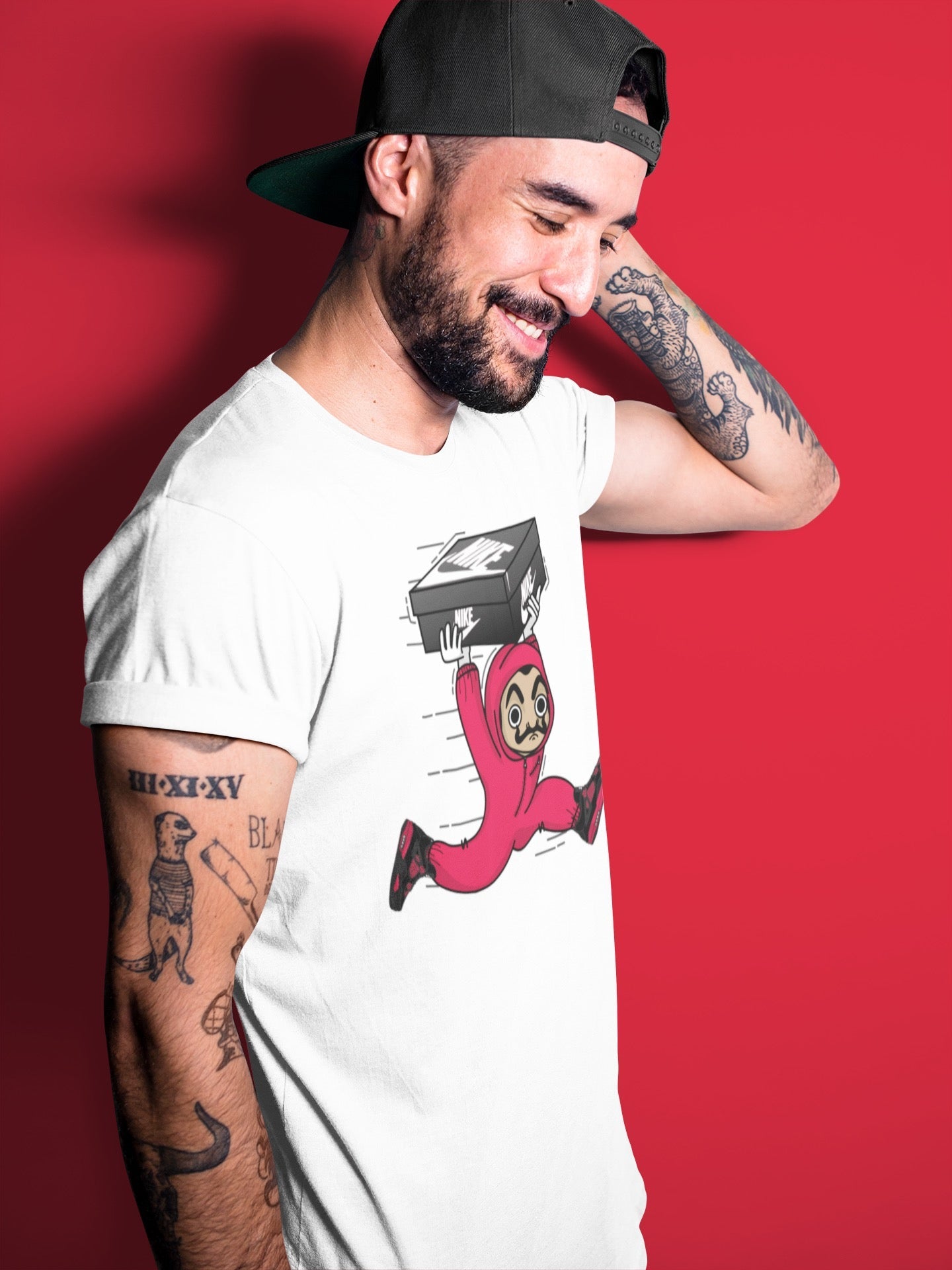 snkmatch Heist Unisex Tops - Air Jordan 4 Red Thunder
