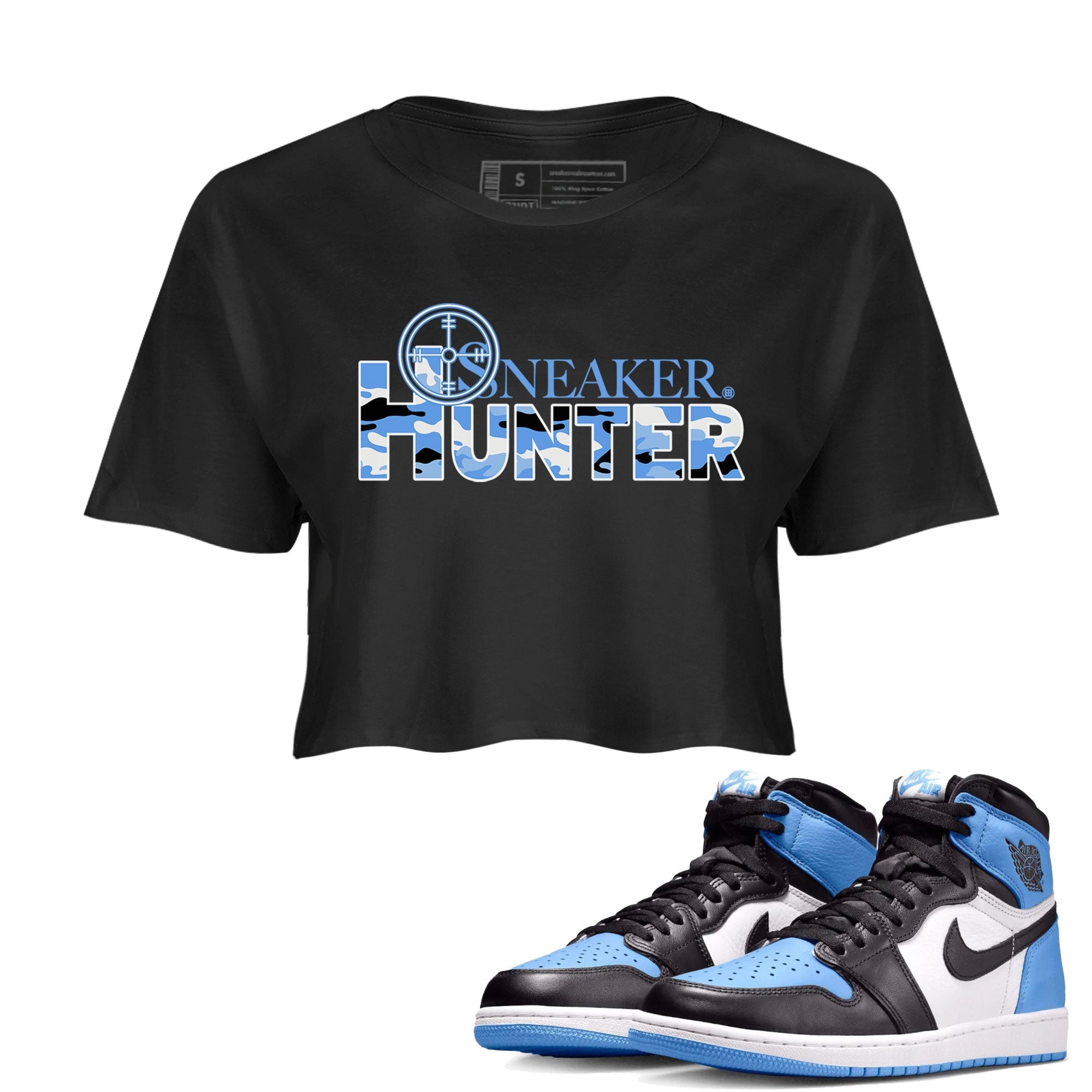 snkmatch Hunter snkmatch Women's Top - Air Jordan 1 UNC Toe
