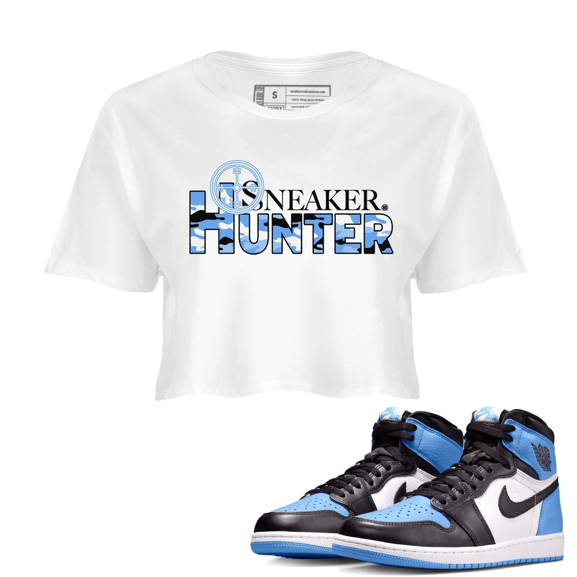 snkmatch Hunter snkmatch Women's Top - Air Jordan 1 UNC Toe