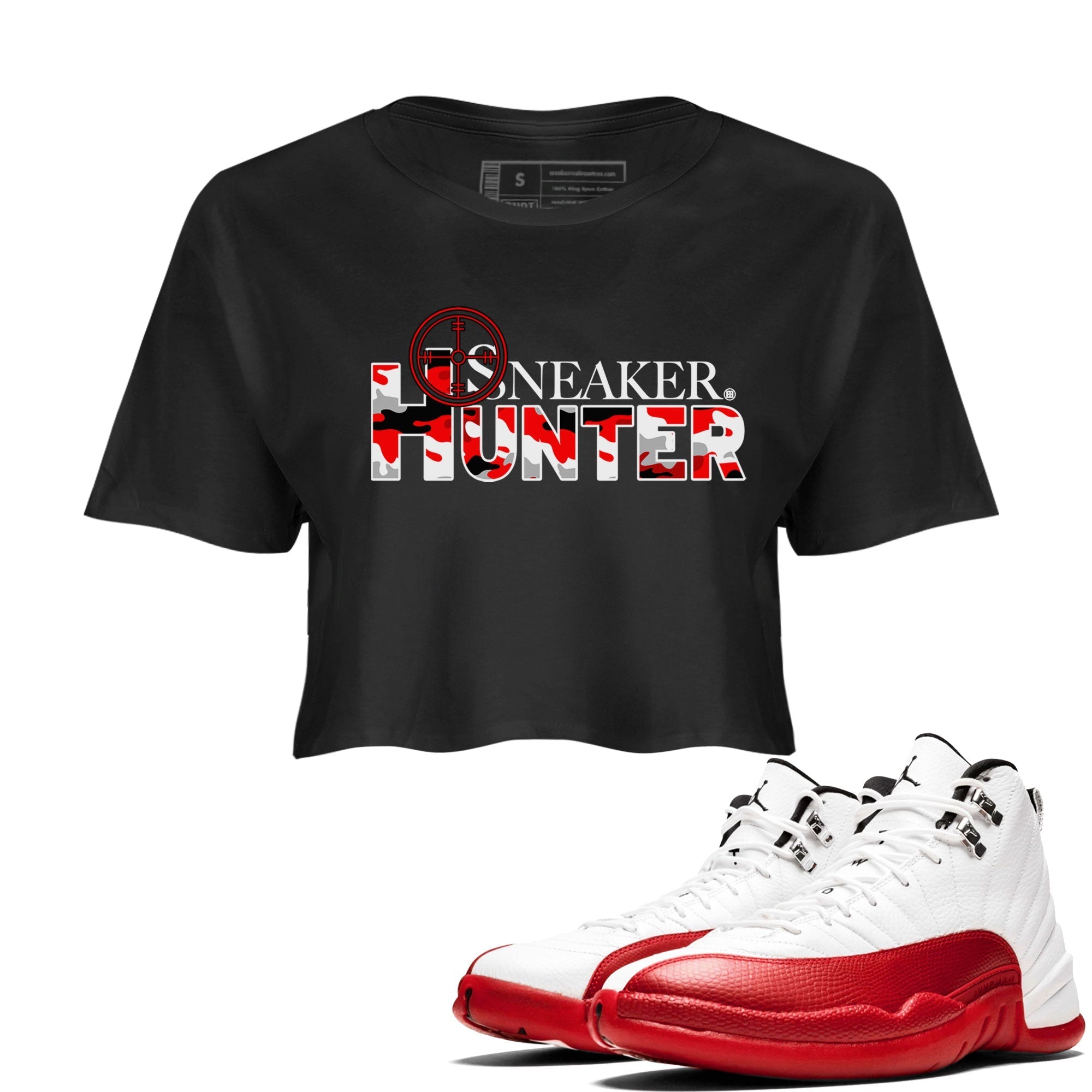 snkmatch Hunter snkmatch Women's Top - Air Jordan 12 Cherry