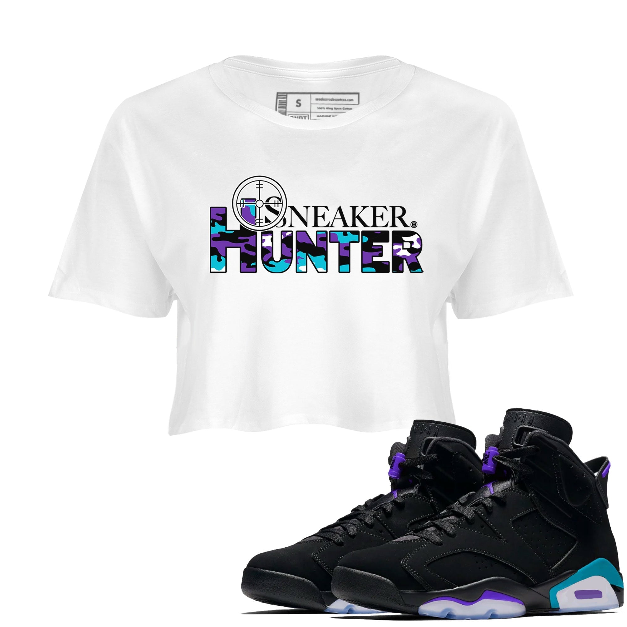 snkmatch Hunter snkmatch Women's Top - Air Jordan 6 Aqua
