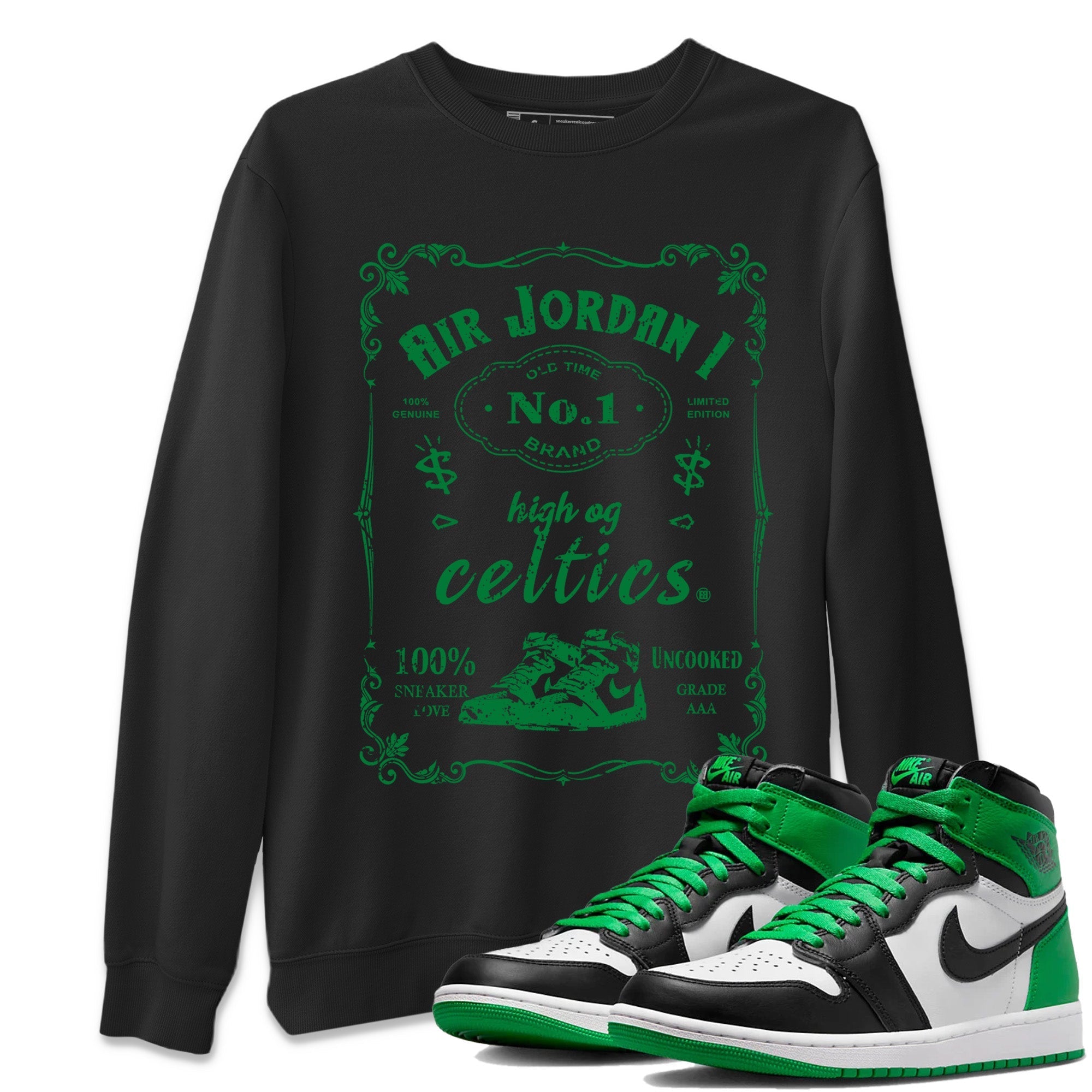 snkmatch Label Unisex Tops - Air Jordan 1 Celtics