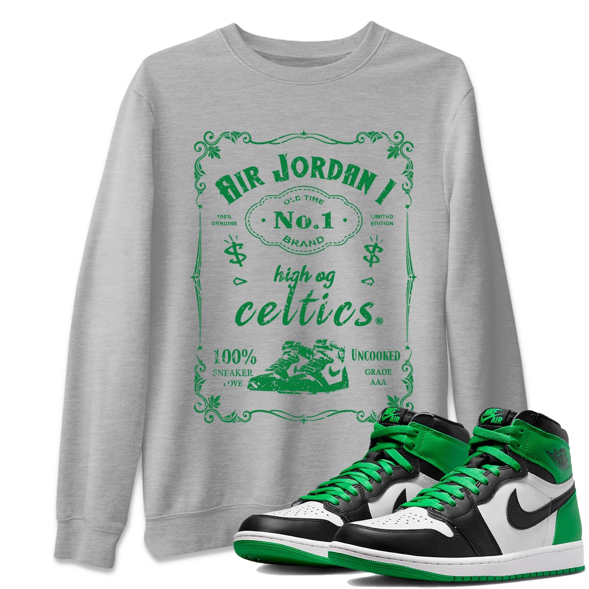 snkmatch Label Unisex Tops - Air Jordan 1 Celtics