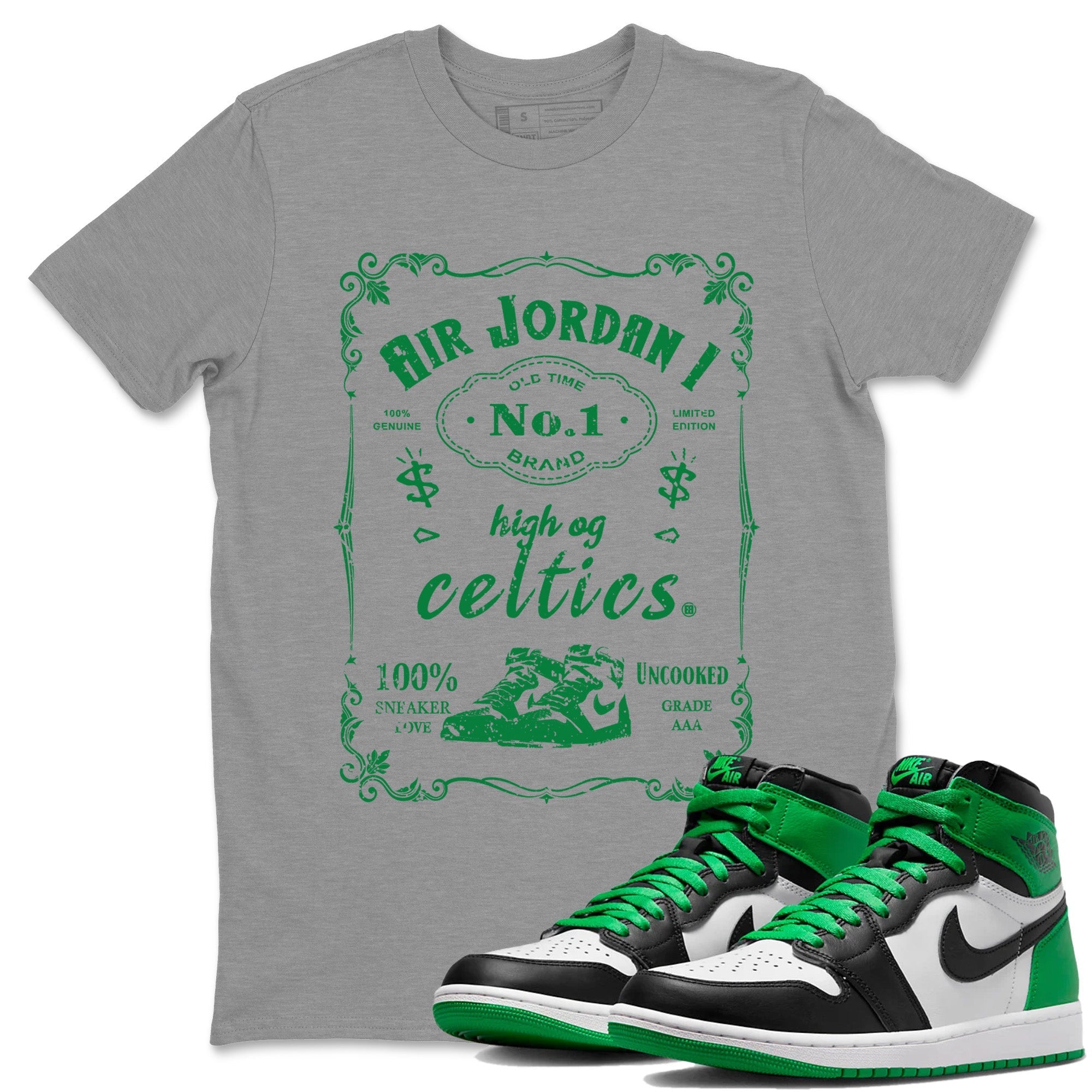 snkmatch Label Unisex Tops - Air Jordan 1 Celtics