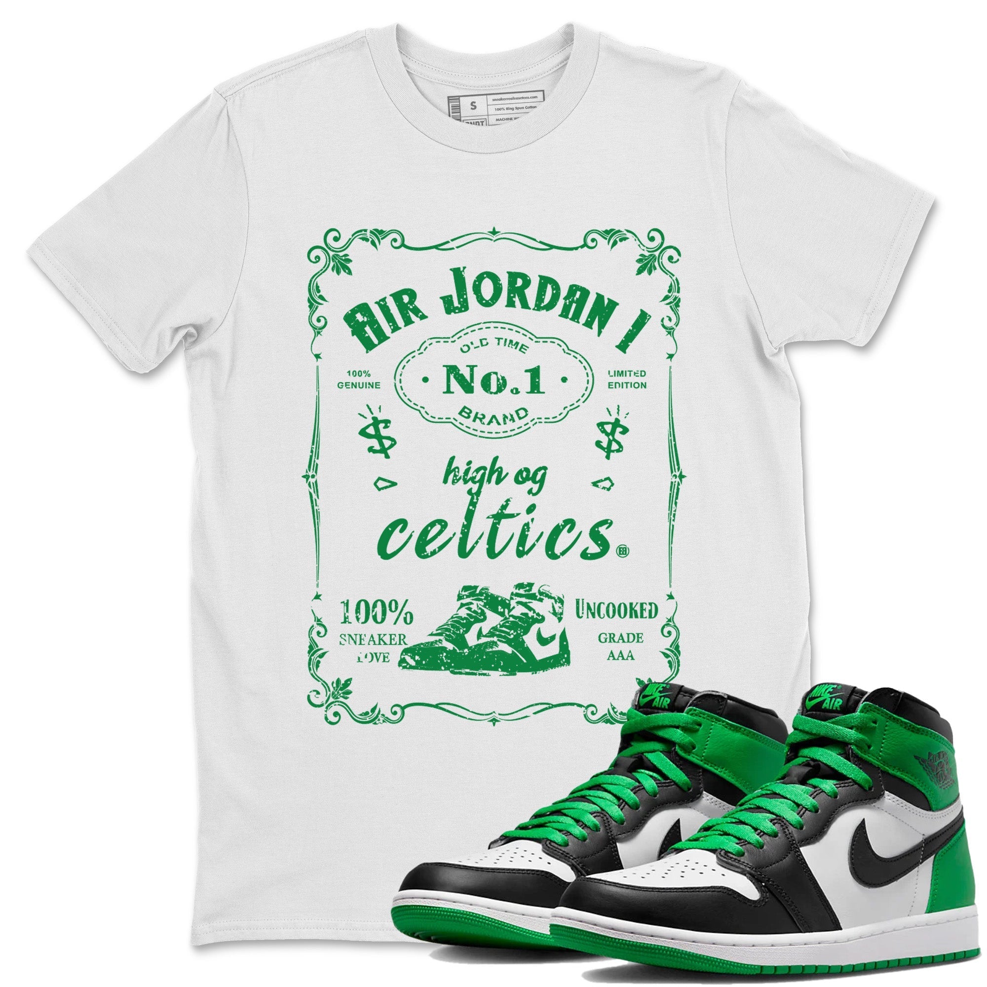 snkmatch Label Unisex Tops - Air Jordan 1 Celtics