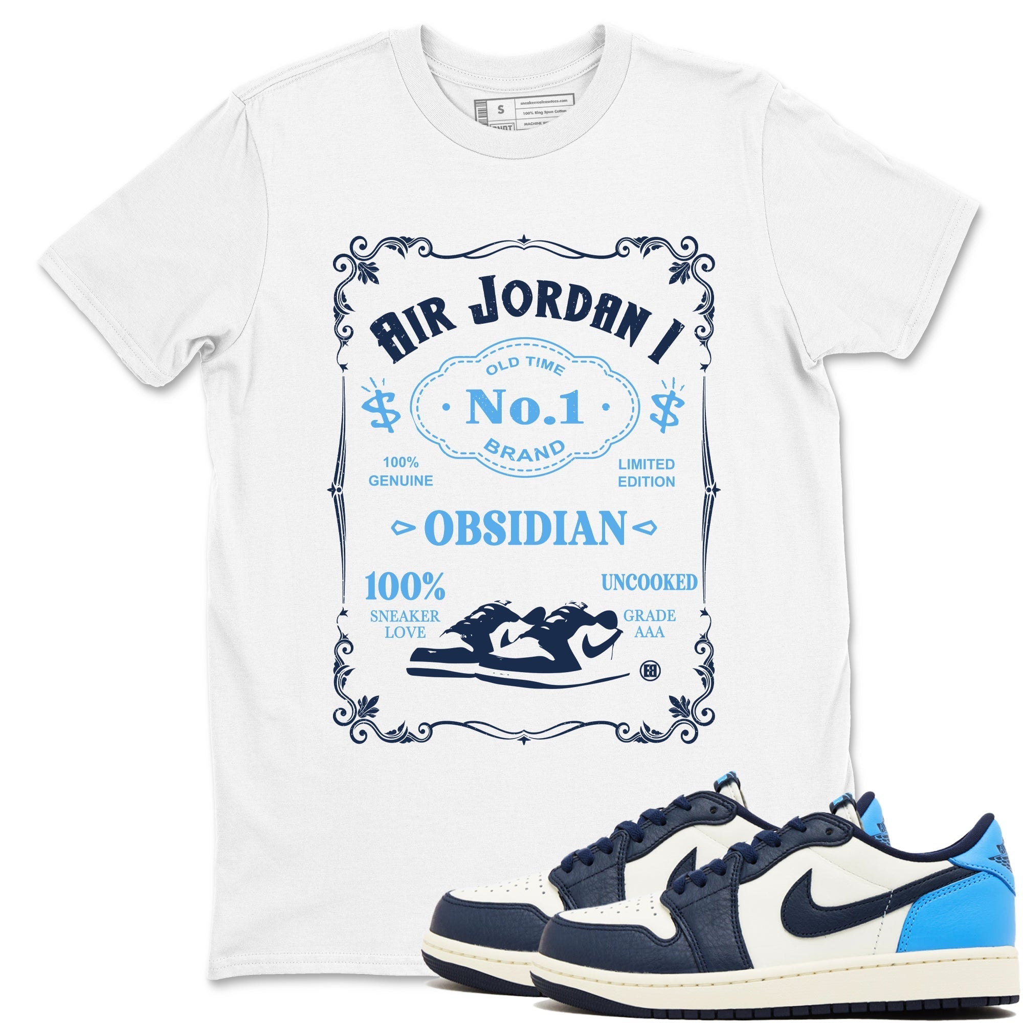 snkmatch Label snkmatch Tees - Air Jordan 1 Obsidian