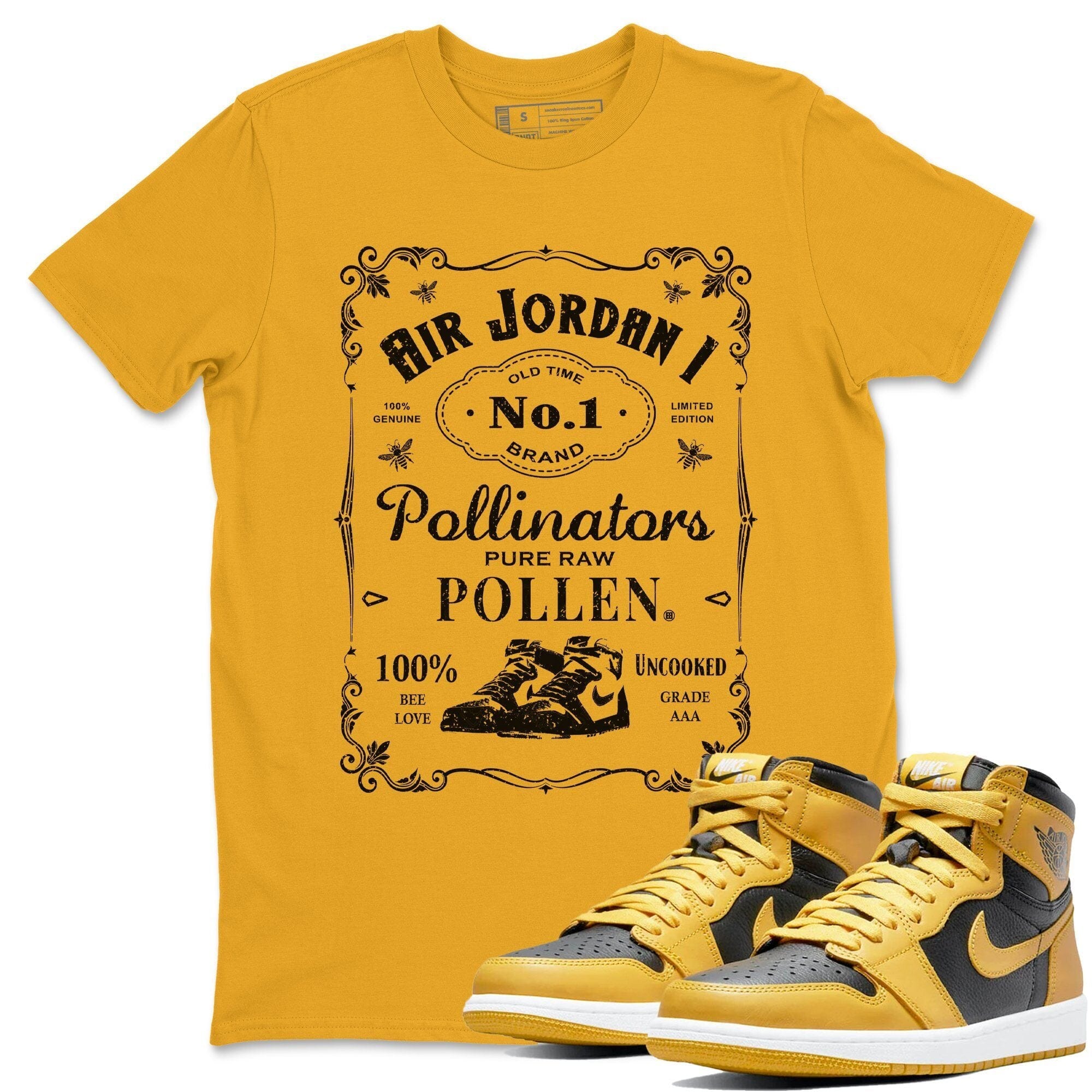 snkmatch Label Unisex Tops - Air Jordan 1 Pollen