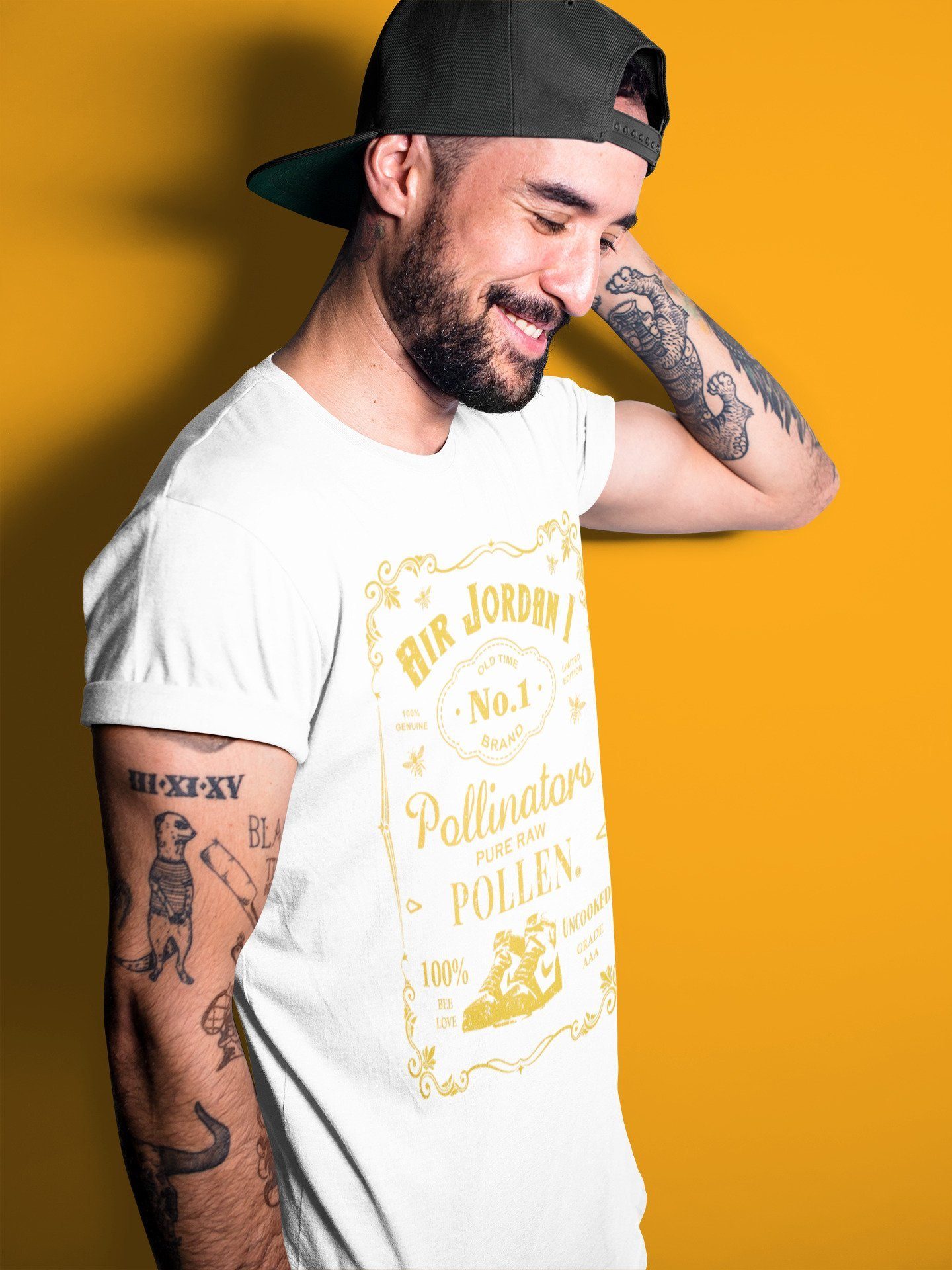 snkmatch Label Unisex Tops - Air Jordan 1 Pollen