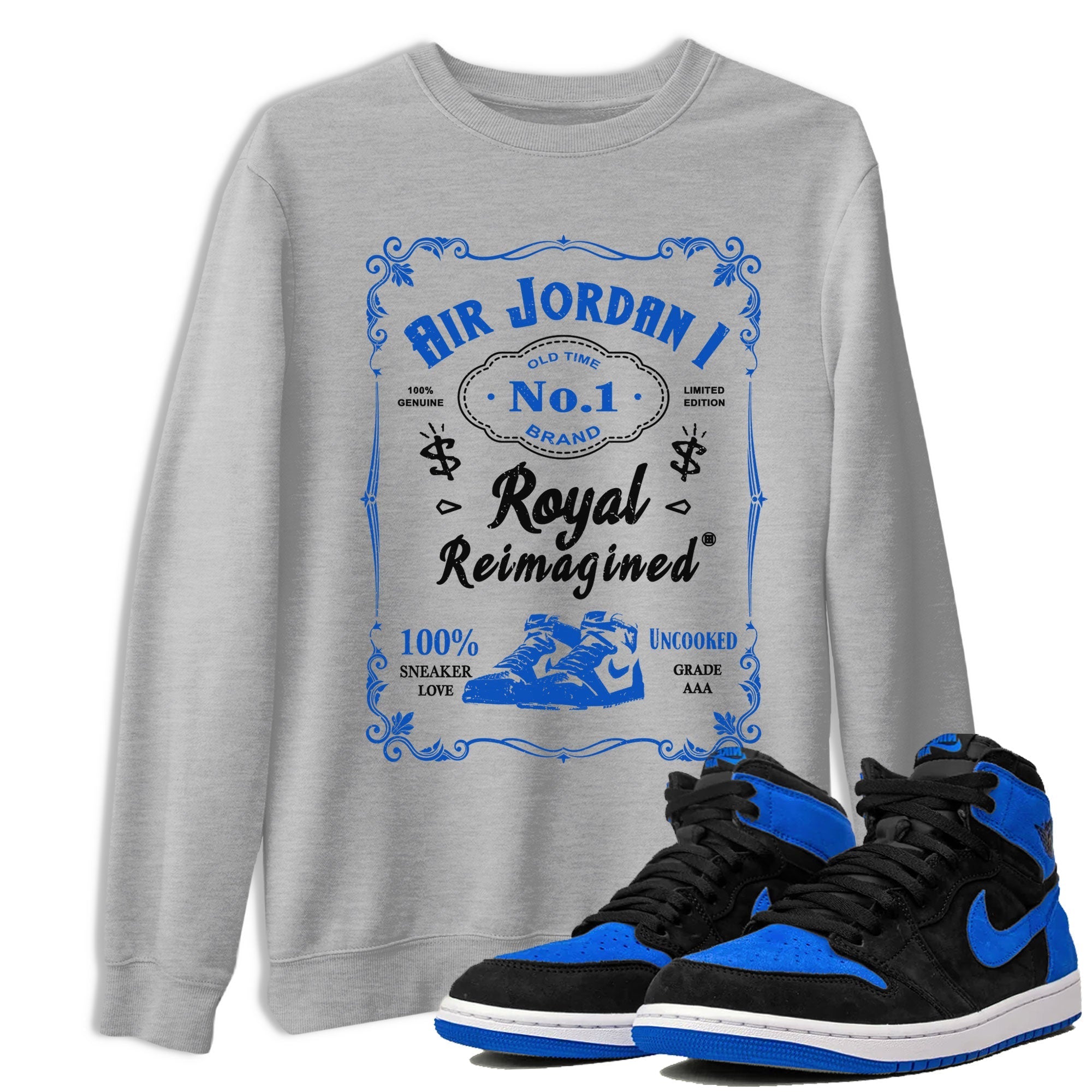 snkmatch Label snkmatch Tee - Air Jordan 1 Royal Reimagined