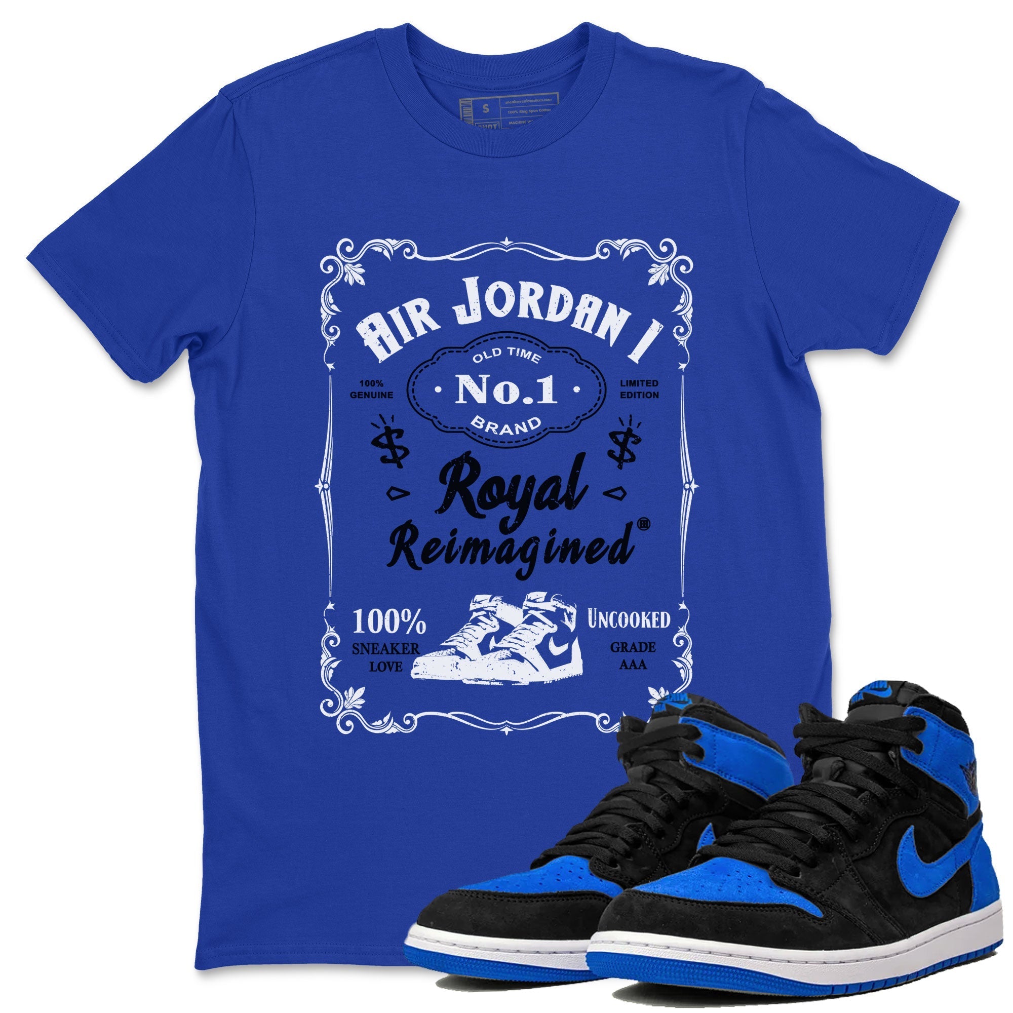 snkmatch Label snkmatch Tee - Air Jordan 1 Royal Reimagined