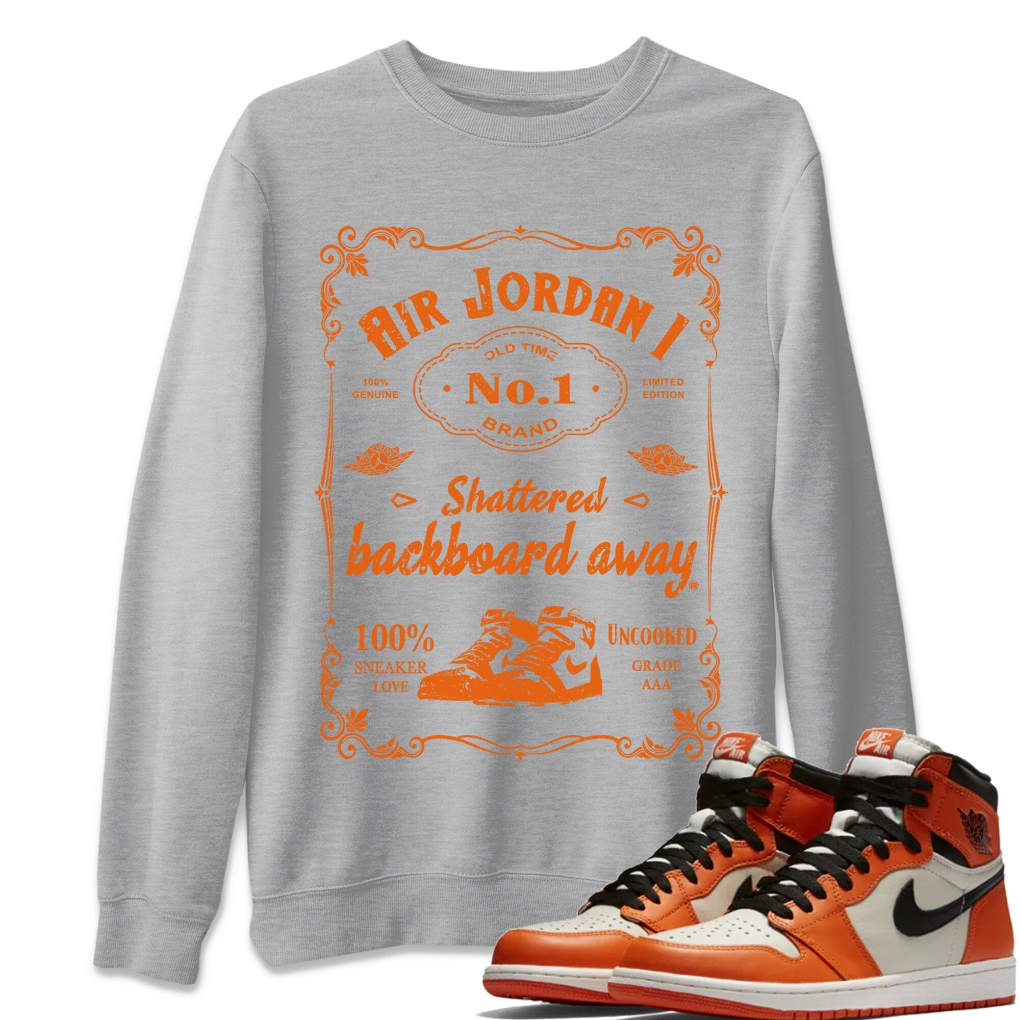 snkmatch Label Unisex Tops - Air Jordan 1 Shattered Backboard Away
