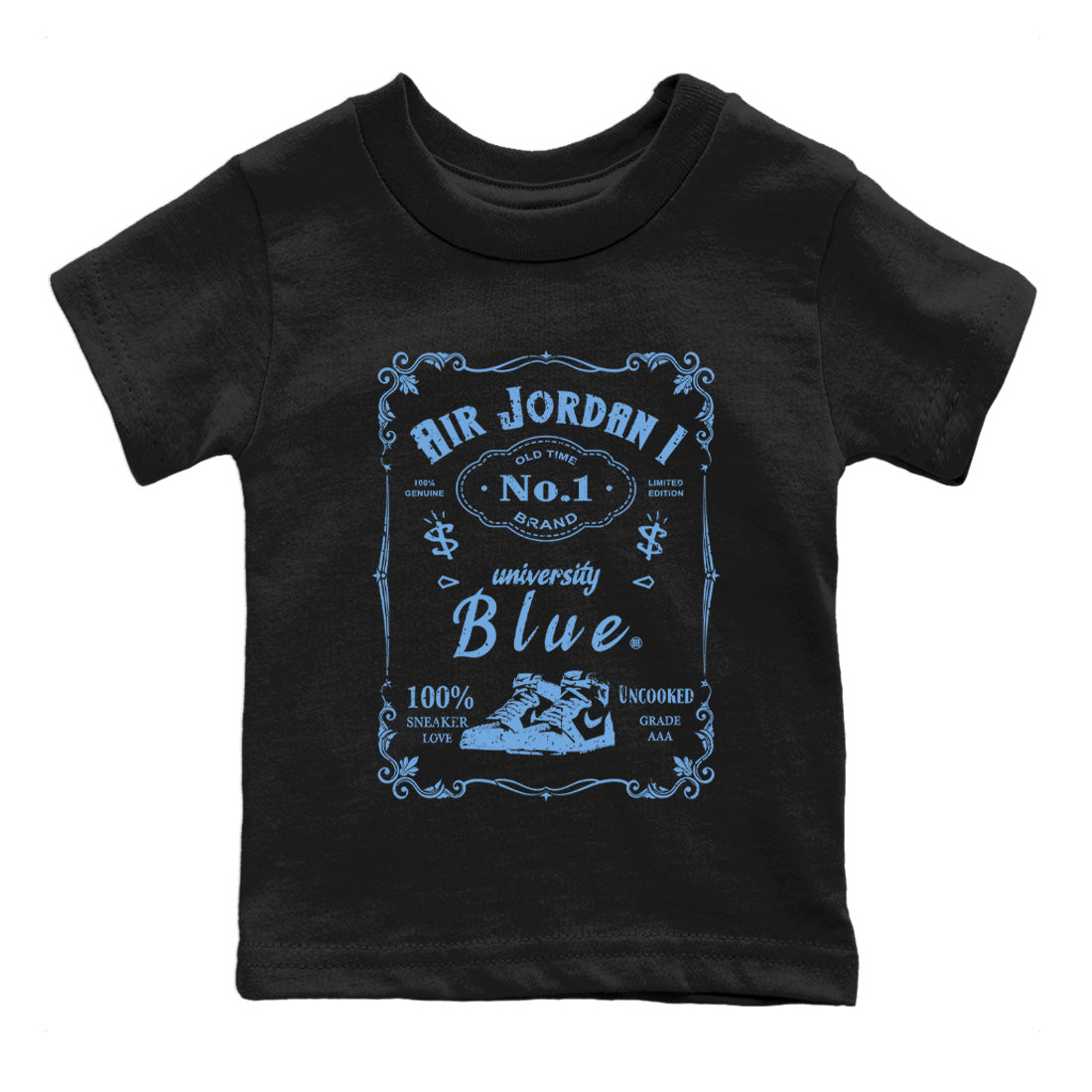 snkmatch Label Kids Tops - Air Jordan 1 UNC Toe