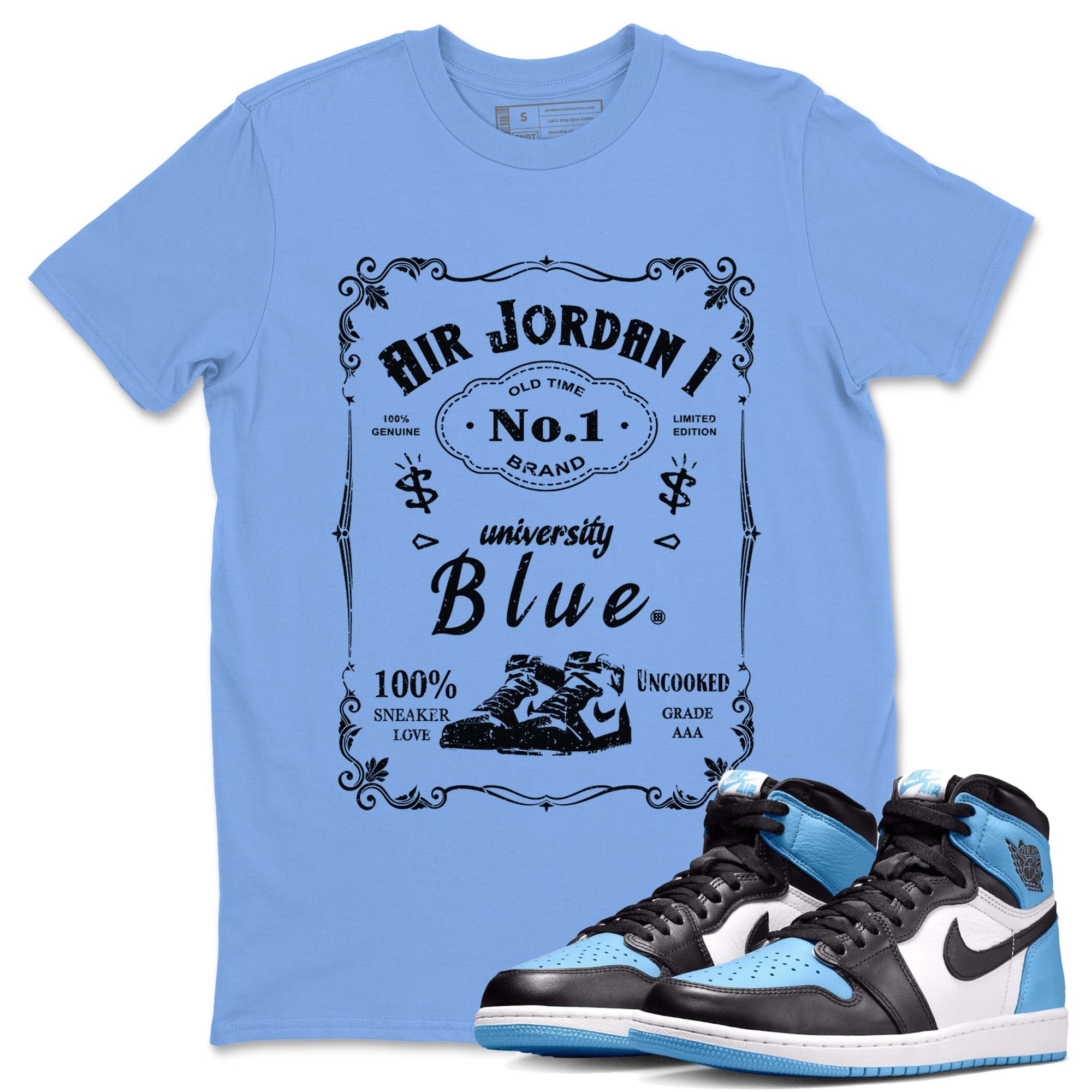 snkmatch Label Unisex Tops - Air Jordan 1 UNC Toe