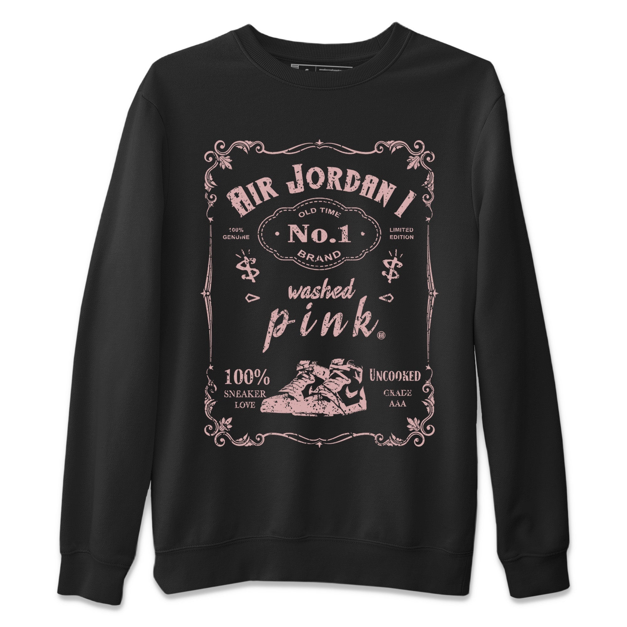 snkmatch Label Unisex Tops - Air Jordan 1 Washed Pink