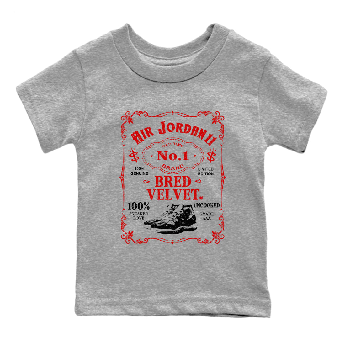snkmatch Label snkmatch Tees Kids - Air Jordan 11 Bred Velvet