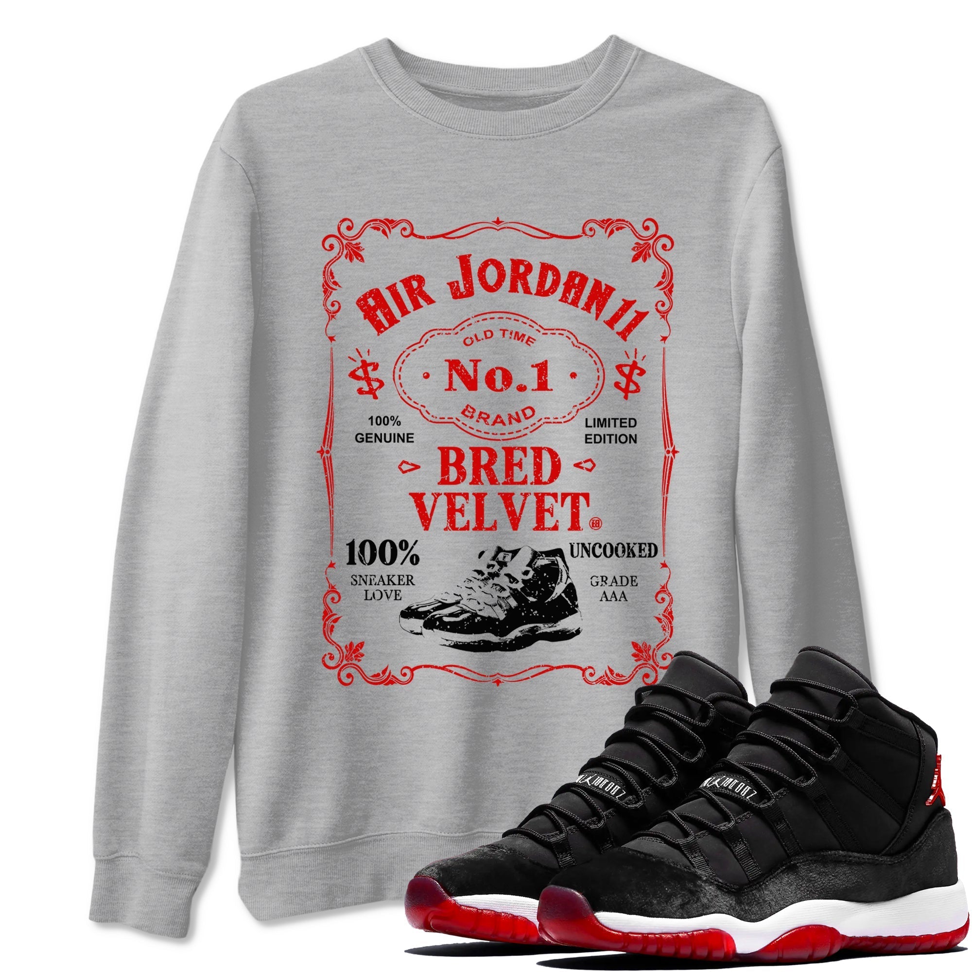 snkmatch Label snkmatch Tees - Air Jordan 11 Bred Velvet