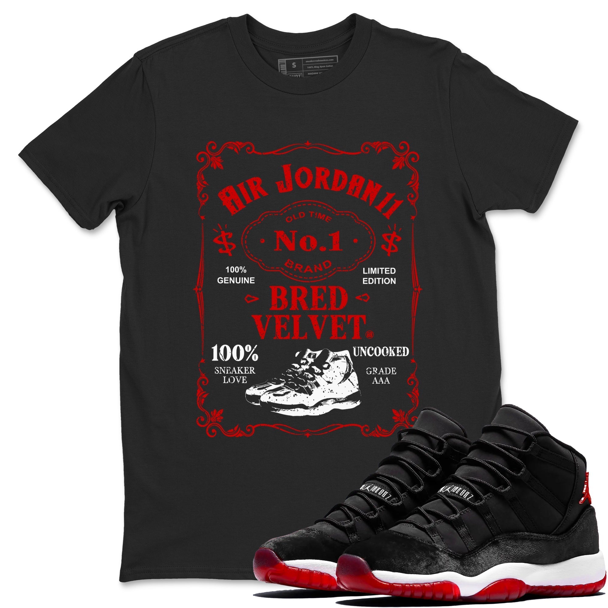 snkmatch Label snkmatch Tees - Air Jordan 11 Bred Velvet