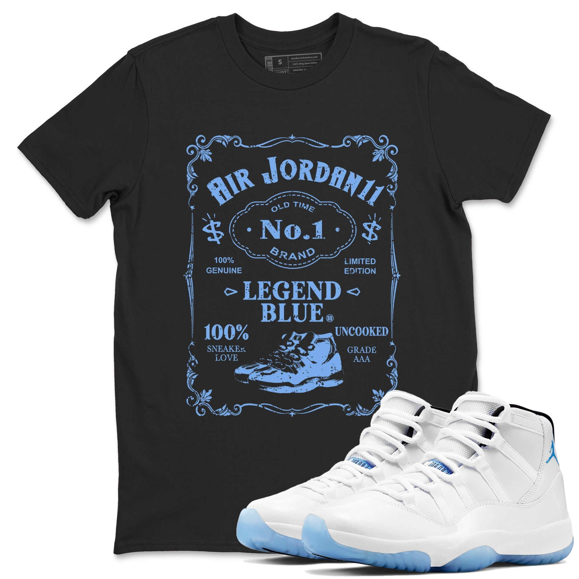 snkmatch Label snkmatch Tees - Air Jordan 11 Legend Blue