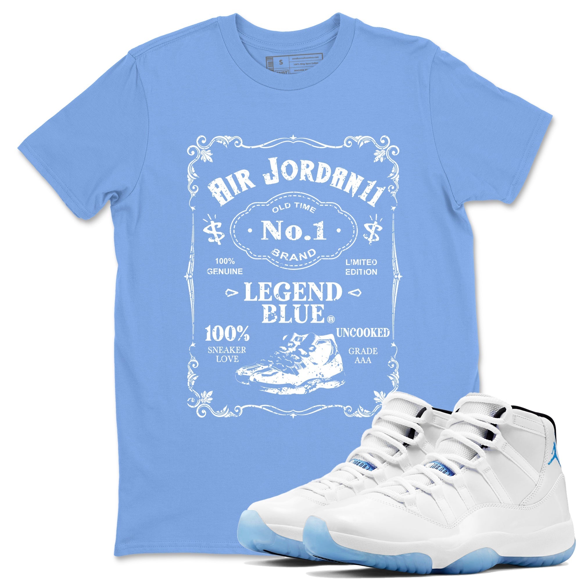 snkmatch Label snkmatch Tees - Air Jordan 11 Legend Blue