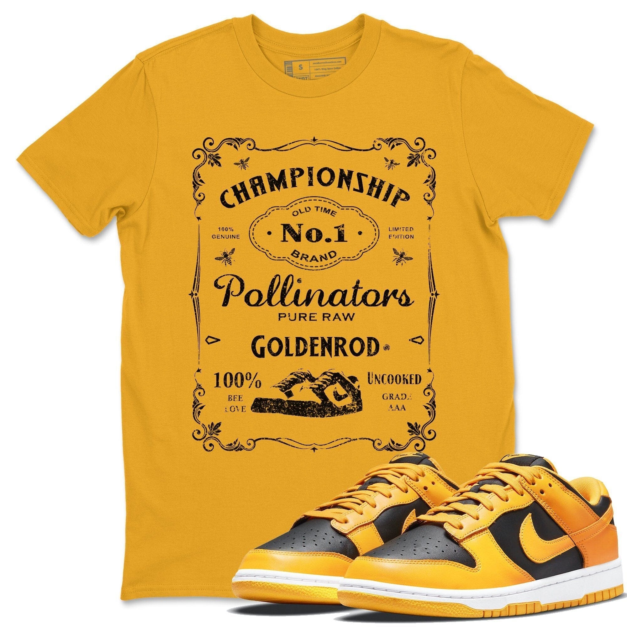 snkmatch Label Unisex Tops - Dunk Championship Goldenrod