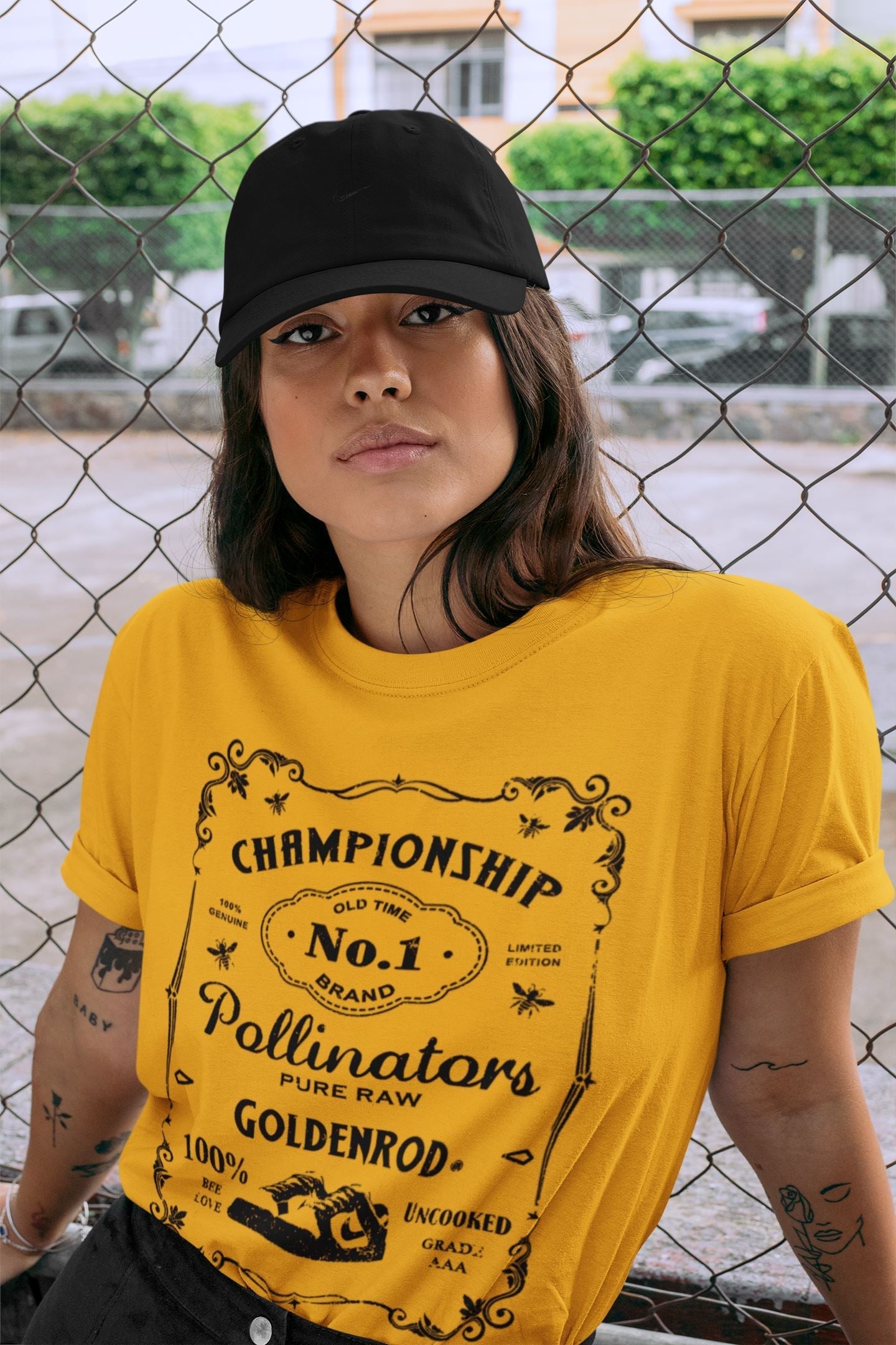 snkmatch Label Unisex Tops - Dunk Championship Goldenrod