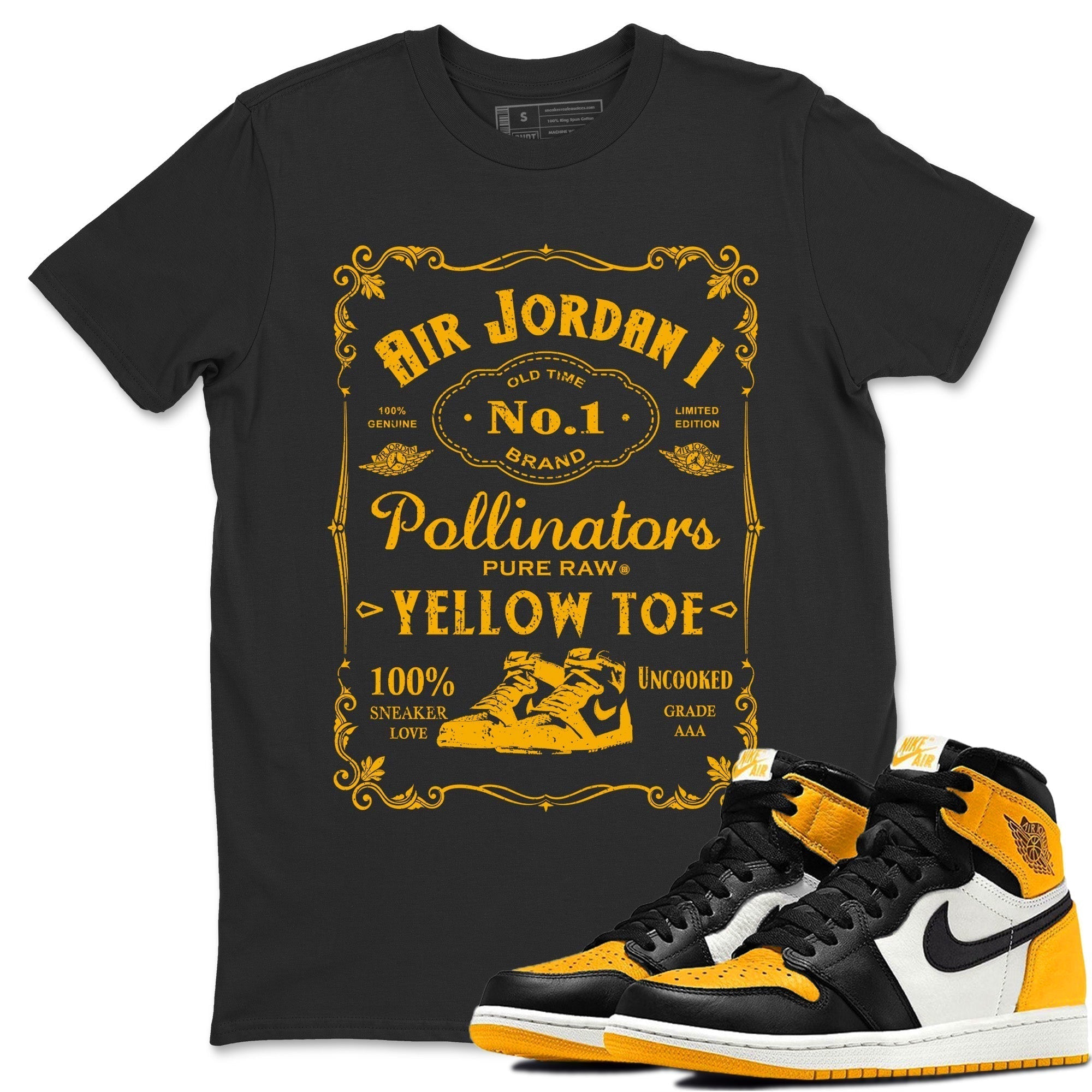 snkmatch Label Unisex Tops - Air Jordan 1 Yellow Toe
