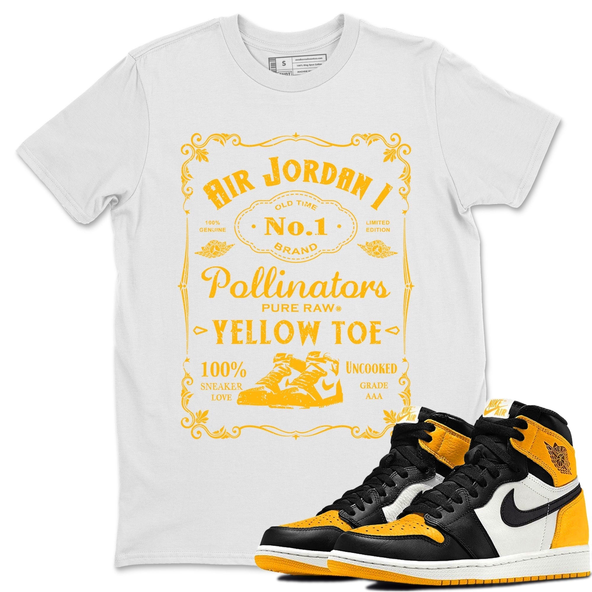 snkmatch Label Unisex Tops - Air Jordan 1 Yellow Toe