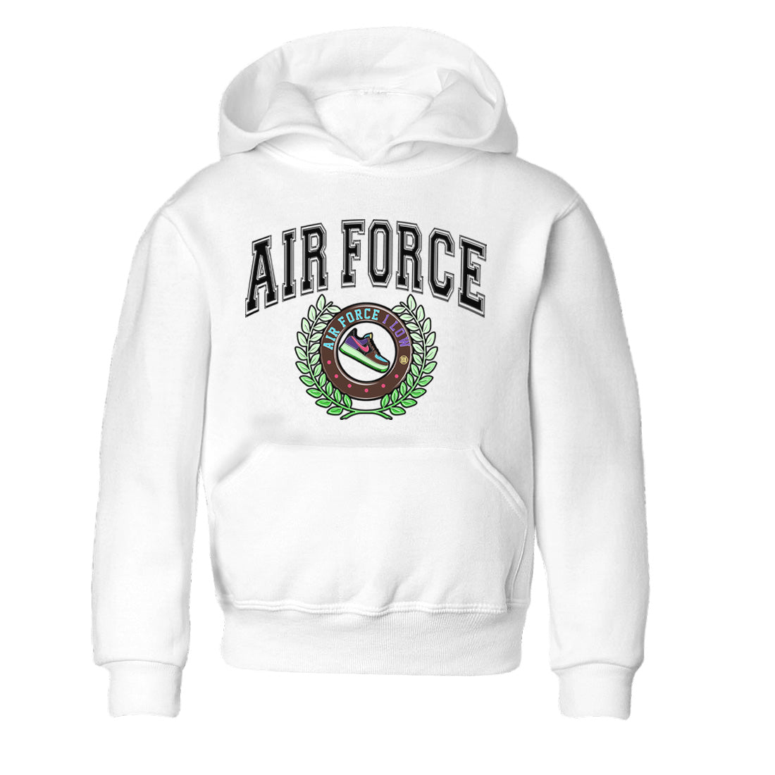 snkmatch Letter Kids Tops - Air Force 1 Undefeated Fauna Brown