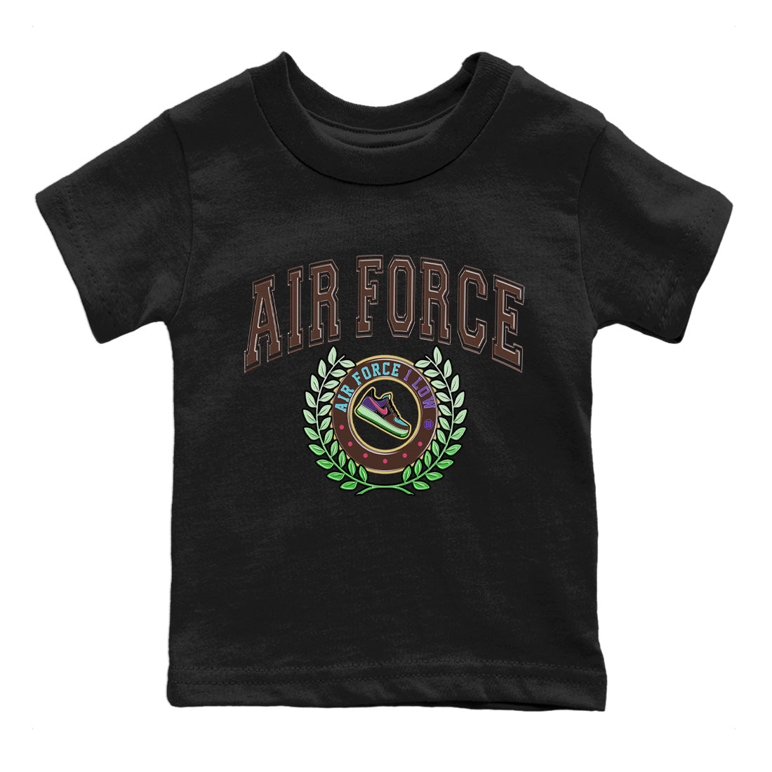 snkmatch Letter Kids Tops - Air Force 1 Undefeated Fauna Brown
