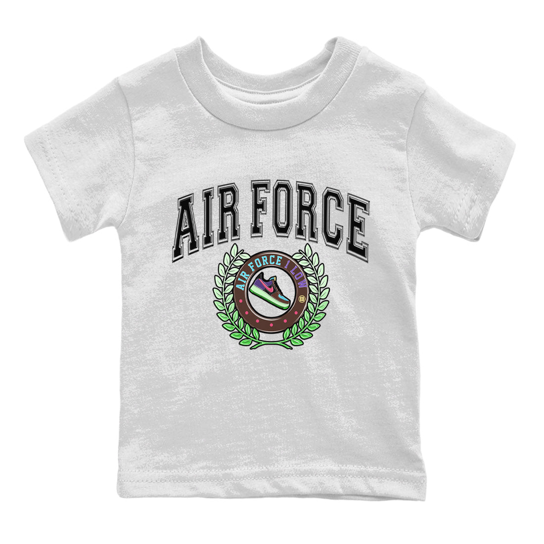 snkmatch Letter Kids Tops - Air Force 1 Undefeated Fauna Brown