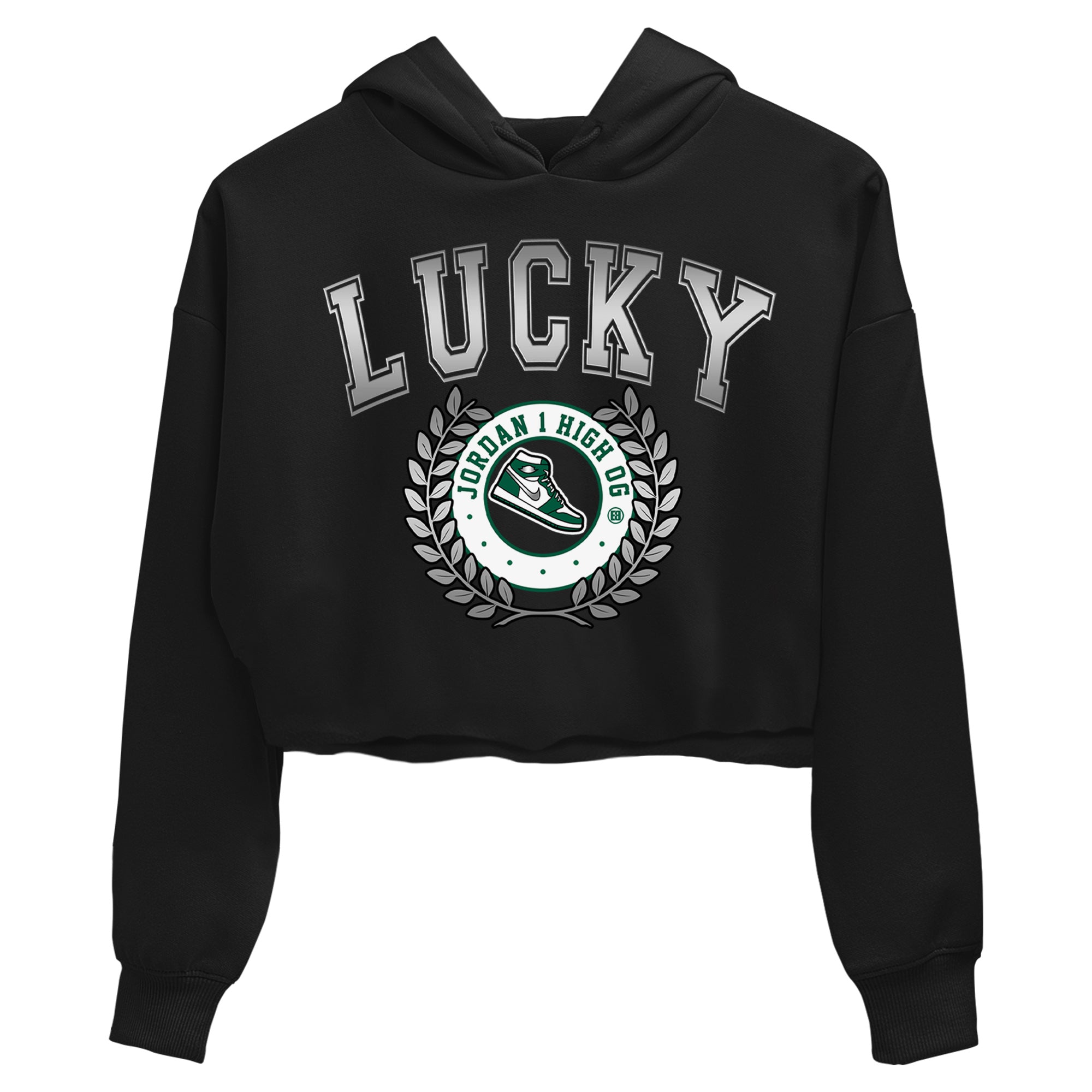 snkmatch Letter Women's Tops - Air Jordan 1 Gorge Green