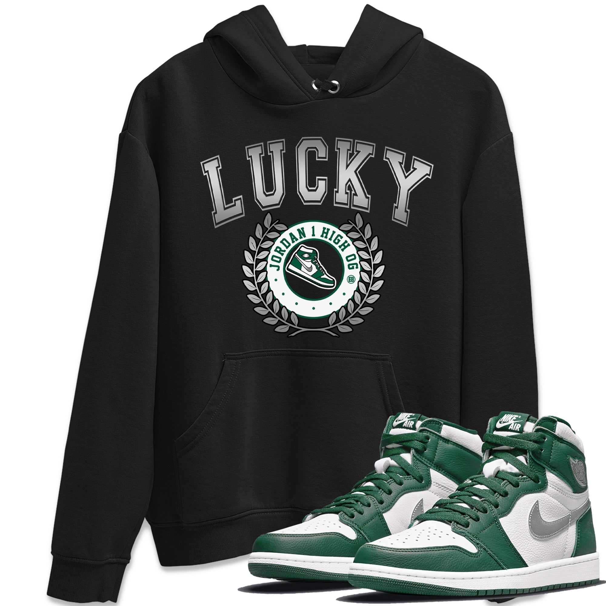 snkmatch Letter Unisex Tops - Air Jordan 1 Gorge Green