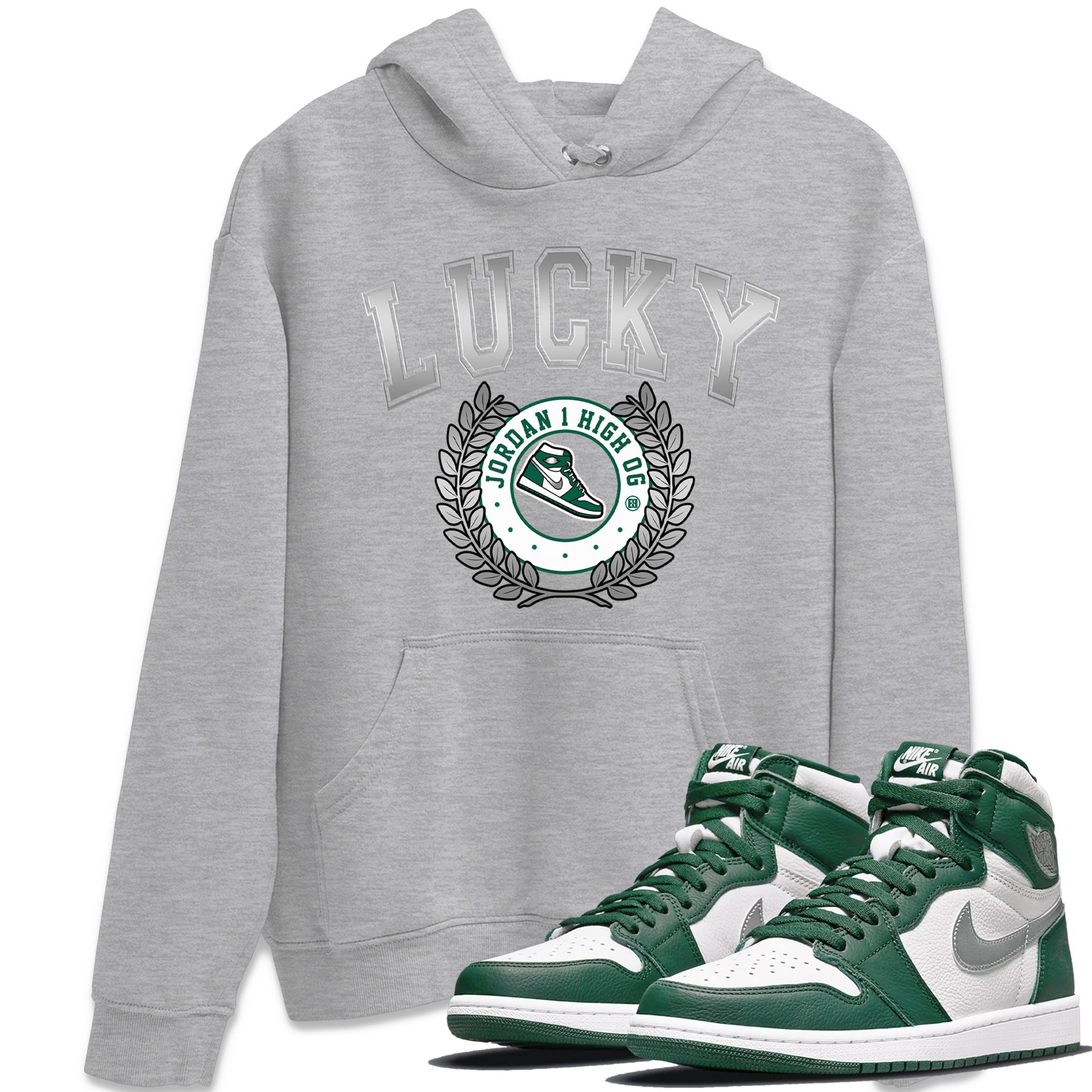 snkmatch Letter Unisex Tops - Air Jordan 1 Gorge Green