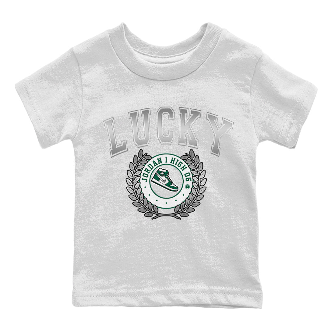 snkmatch Letter Kids Tops - Air Jordan 1 Gorge Green