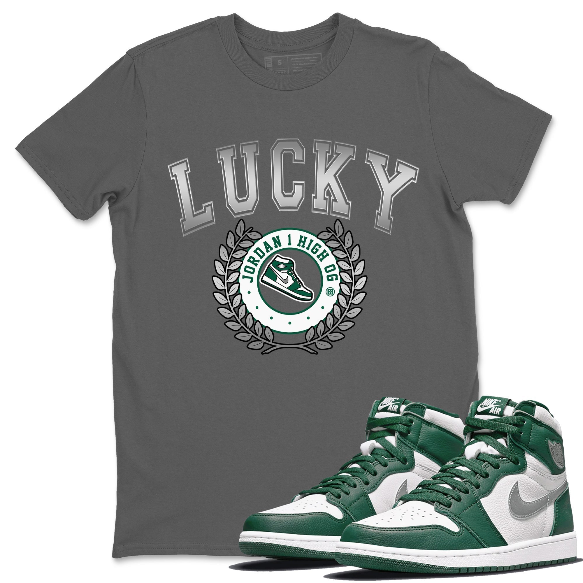 snkmatch Letter Unisex Tops - Air Jordan 1 Gorge Green