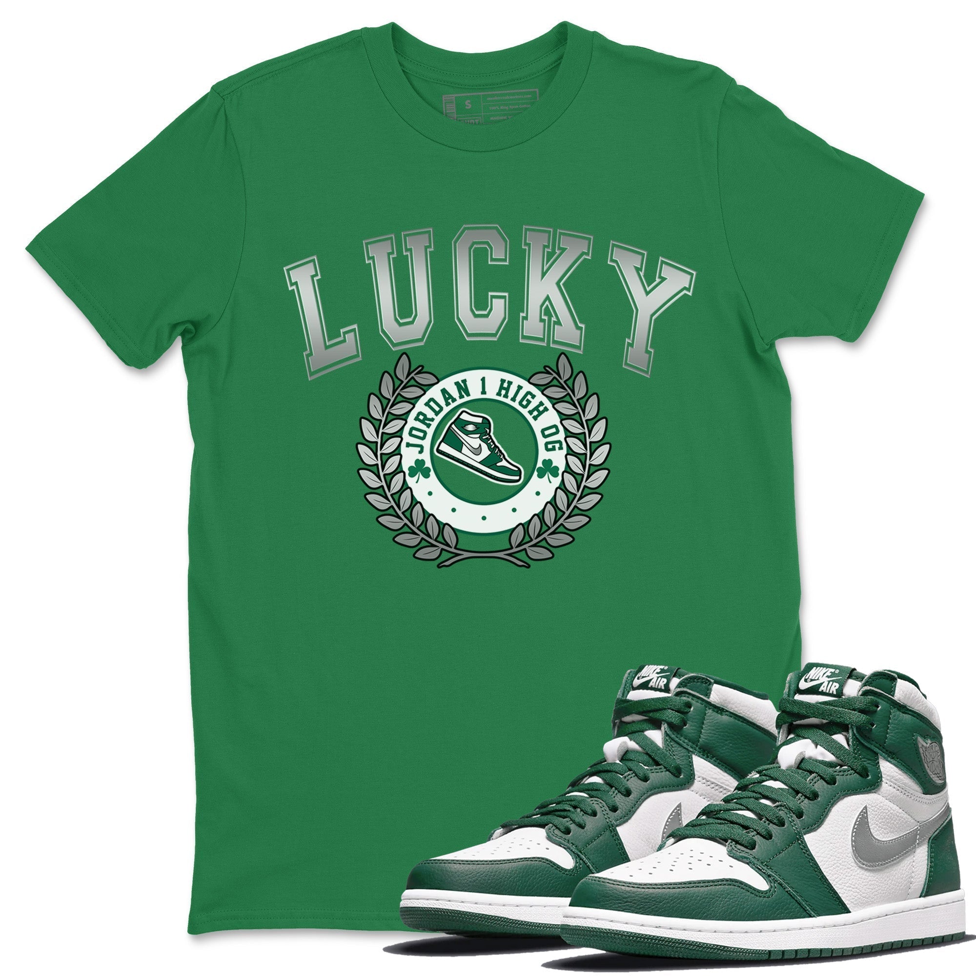 snkmatch Letter Unisex Tops - Air Jordan 1 Gorge Green
