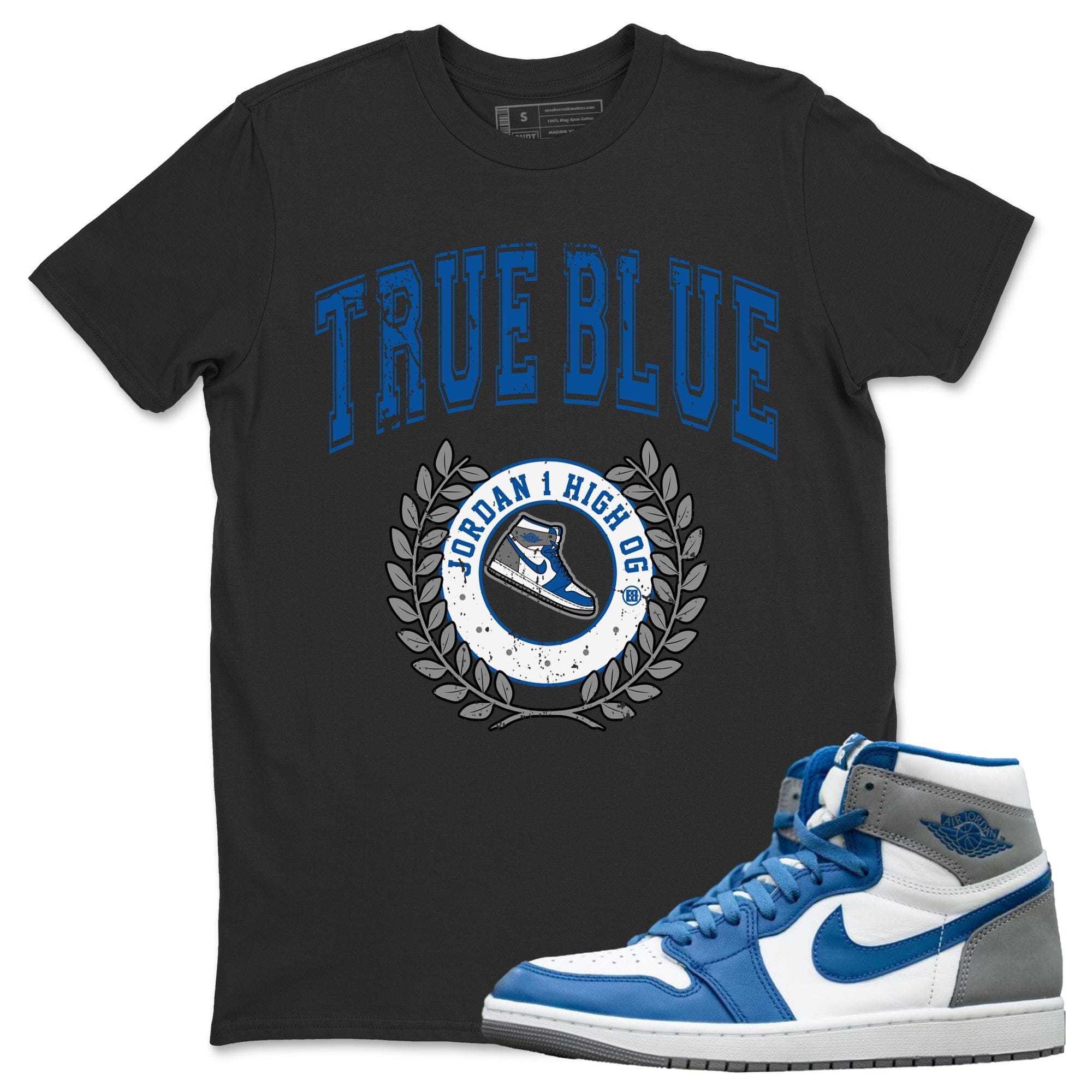 snkmatch Letter Unisex Tops - Air Jordan 1 True Blue